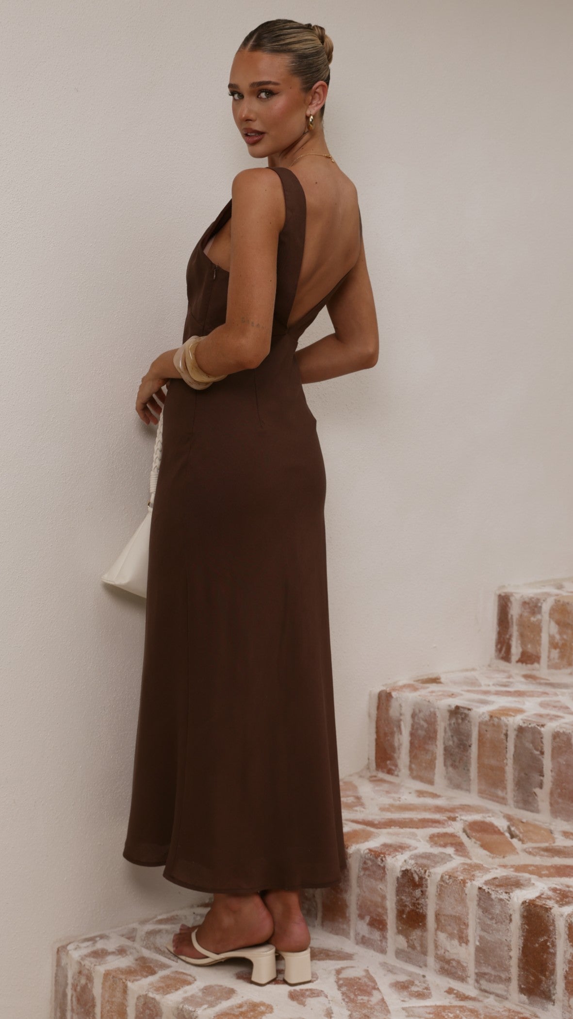 billy j sammie maxi dress Billy J Women's Sammie Linen Maxi Dress