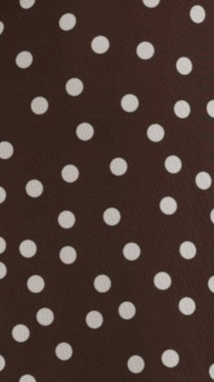 Cassara Maxi Dress - Chocolate / White Polka Dot - Billy J