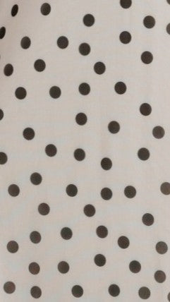 Cassara Maxi Dress - White / Black Polka Dot - Billy J