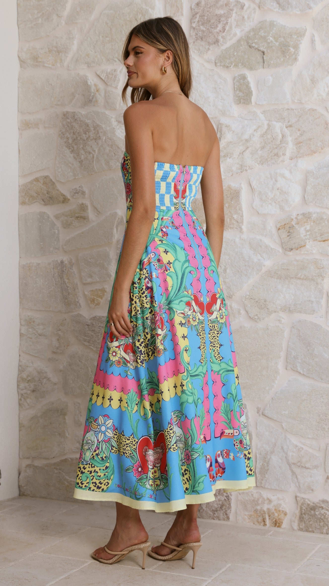 Azure Maxi Dress - Tropical Rio - Billy J