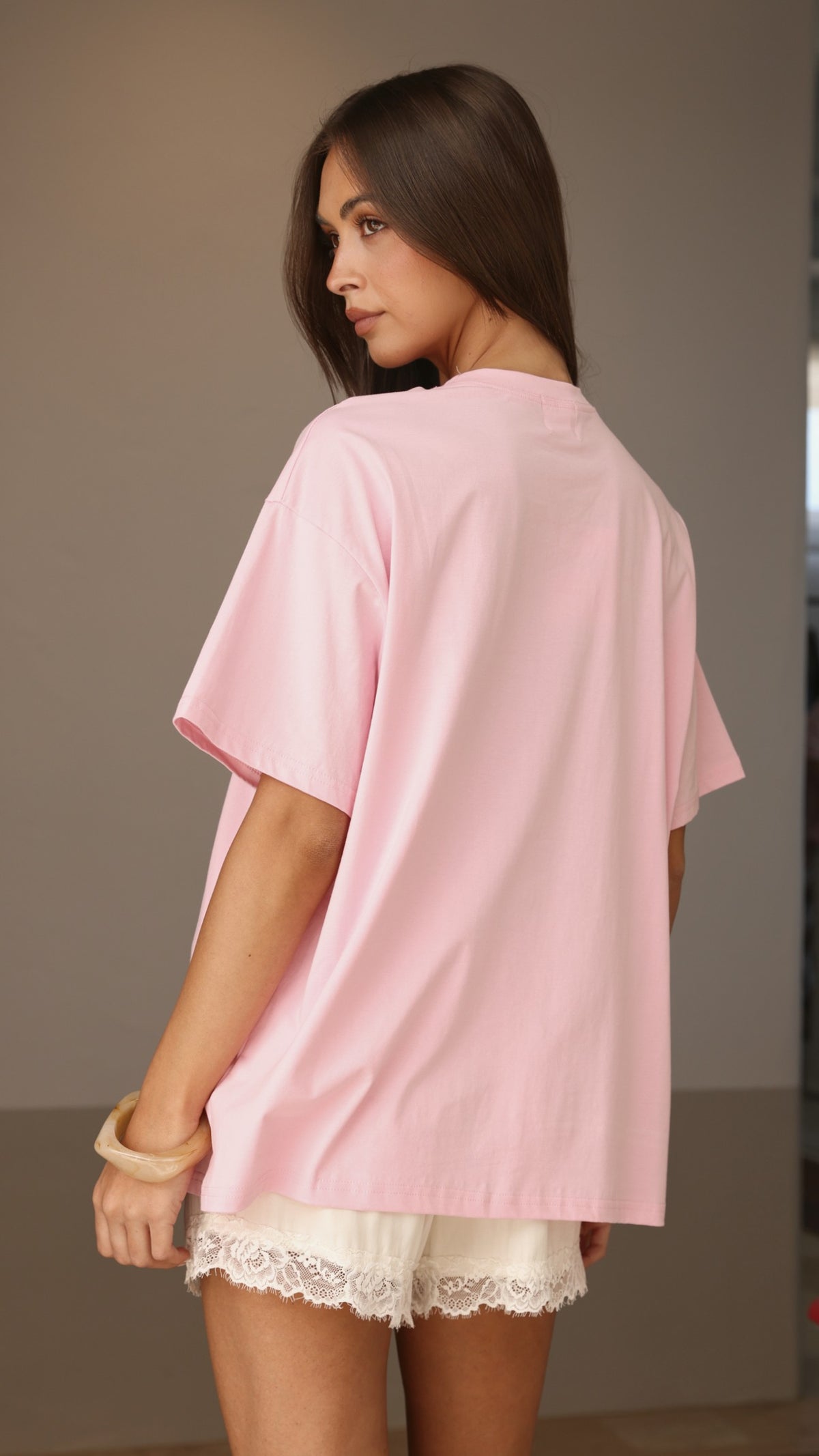 Senorita Margarita Oversized T-Shirt - Pink - Billy J
