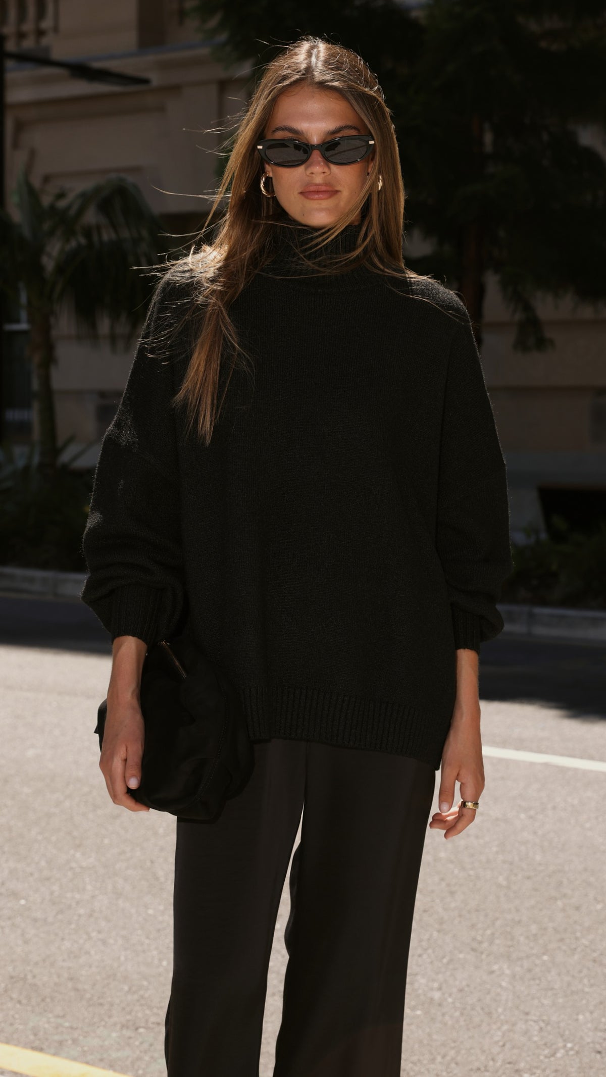 Harita Knitted Sweater - Black - Billy J