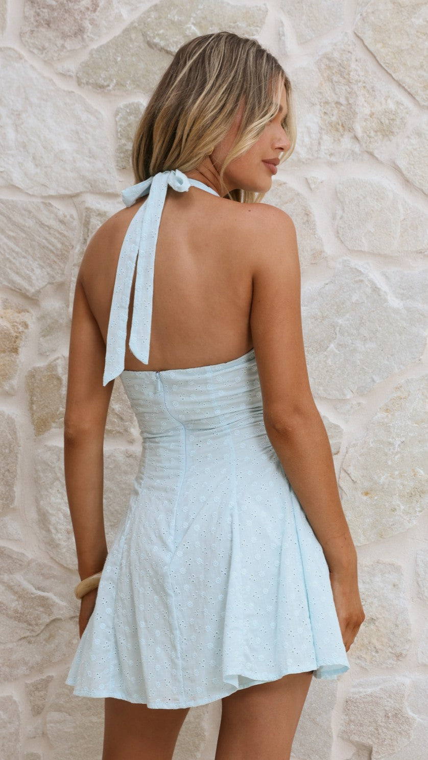 Novella Mini Dress - Blue - Billy J