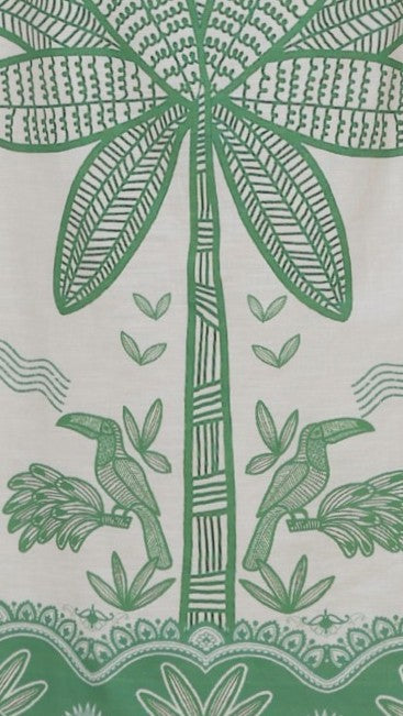 Sella Maxi Dress - Sage Palm Print - Billy J