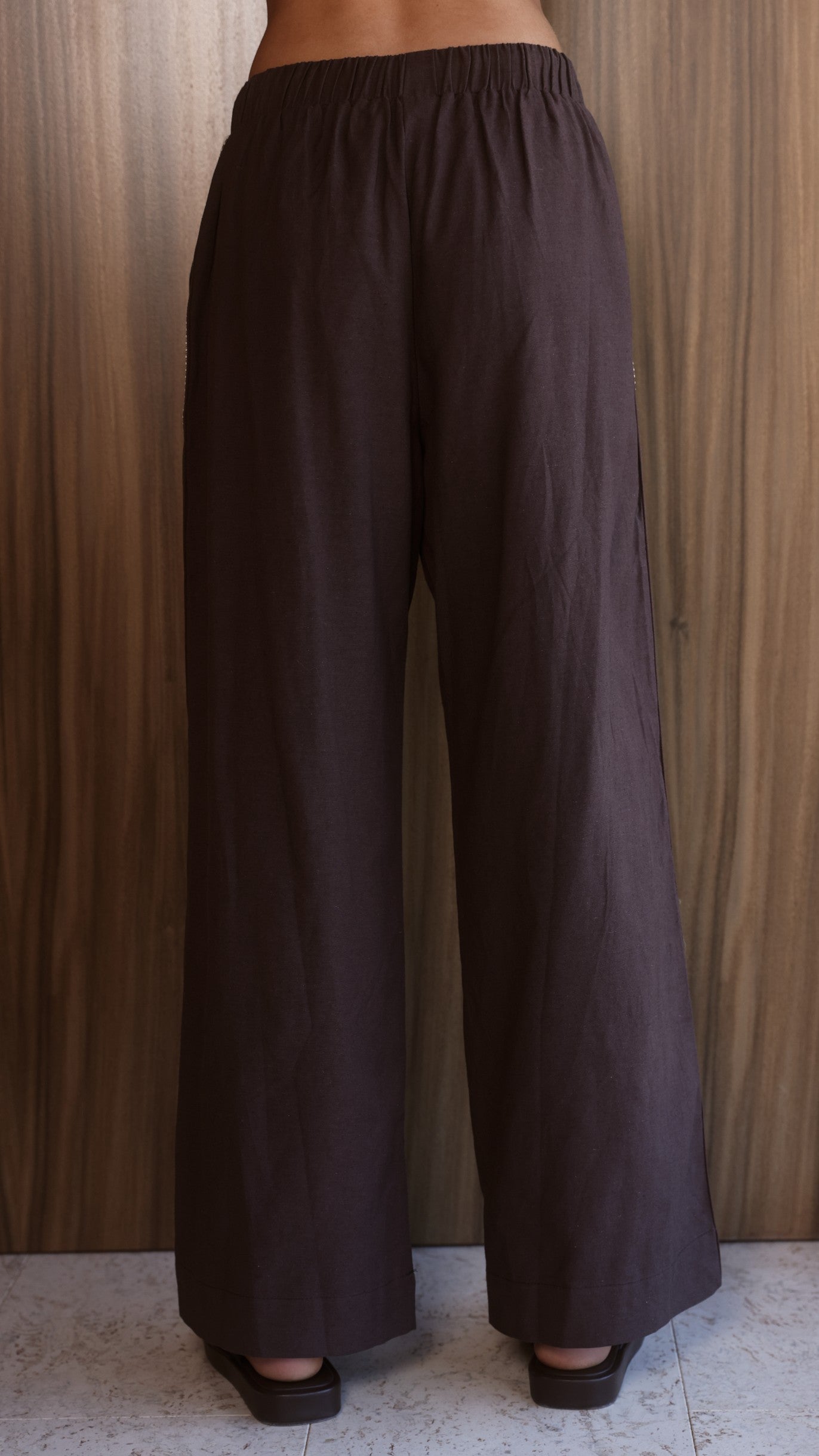 Belara Pants - Chocolate/Beige - Billy J