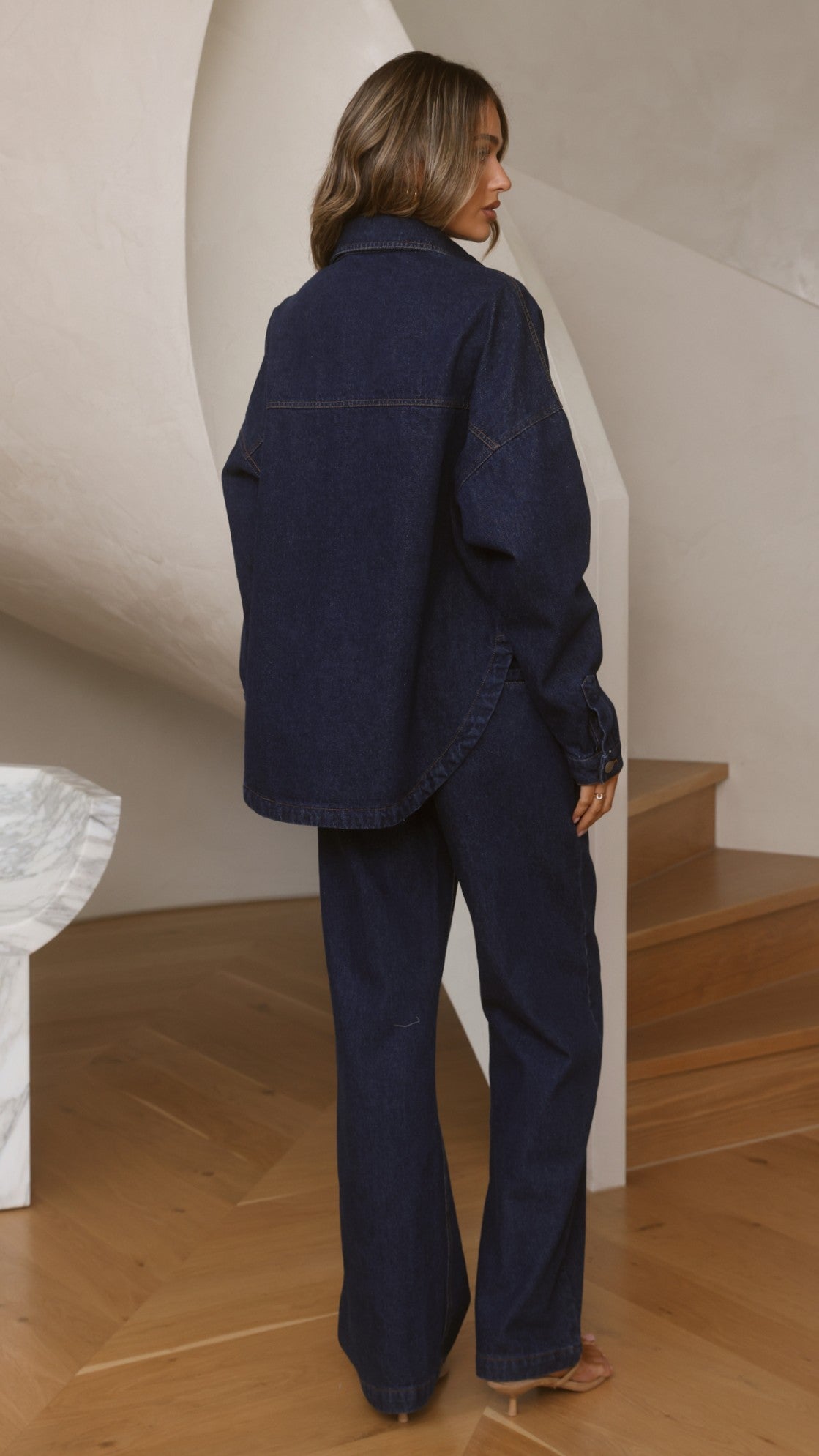 Zina Denim Pants - Dark Blue - Billy J