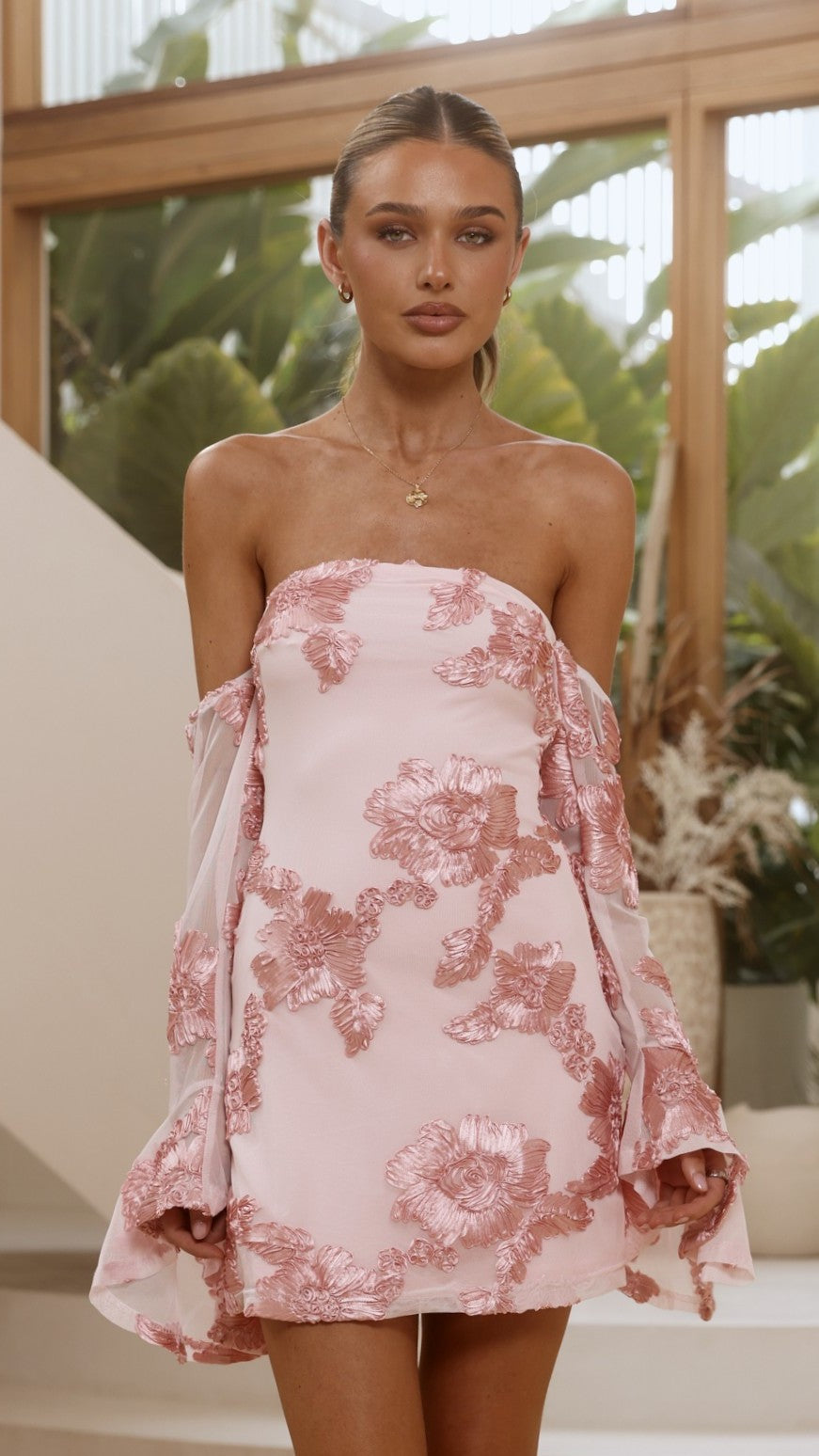 Nylah Mini Dress - Pink - Billy J