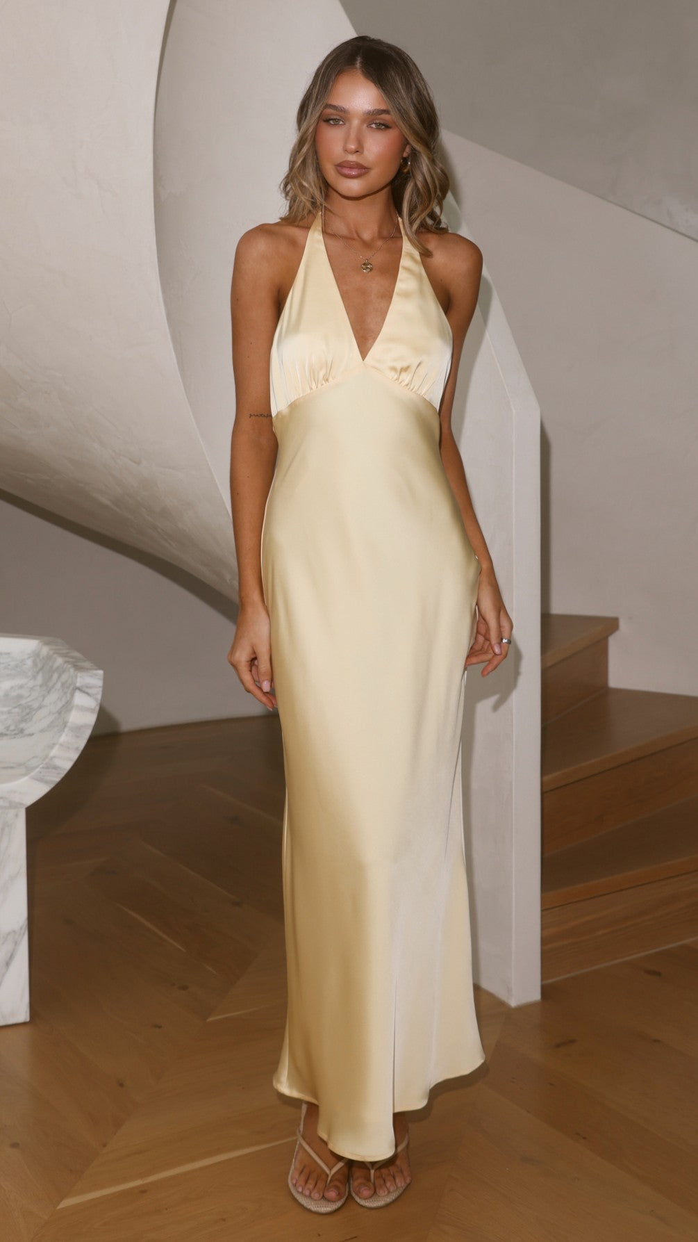 Harlow Maxi Dress - Yellow - Billy J