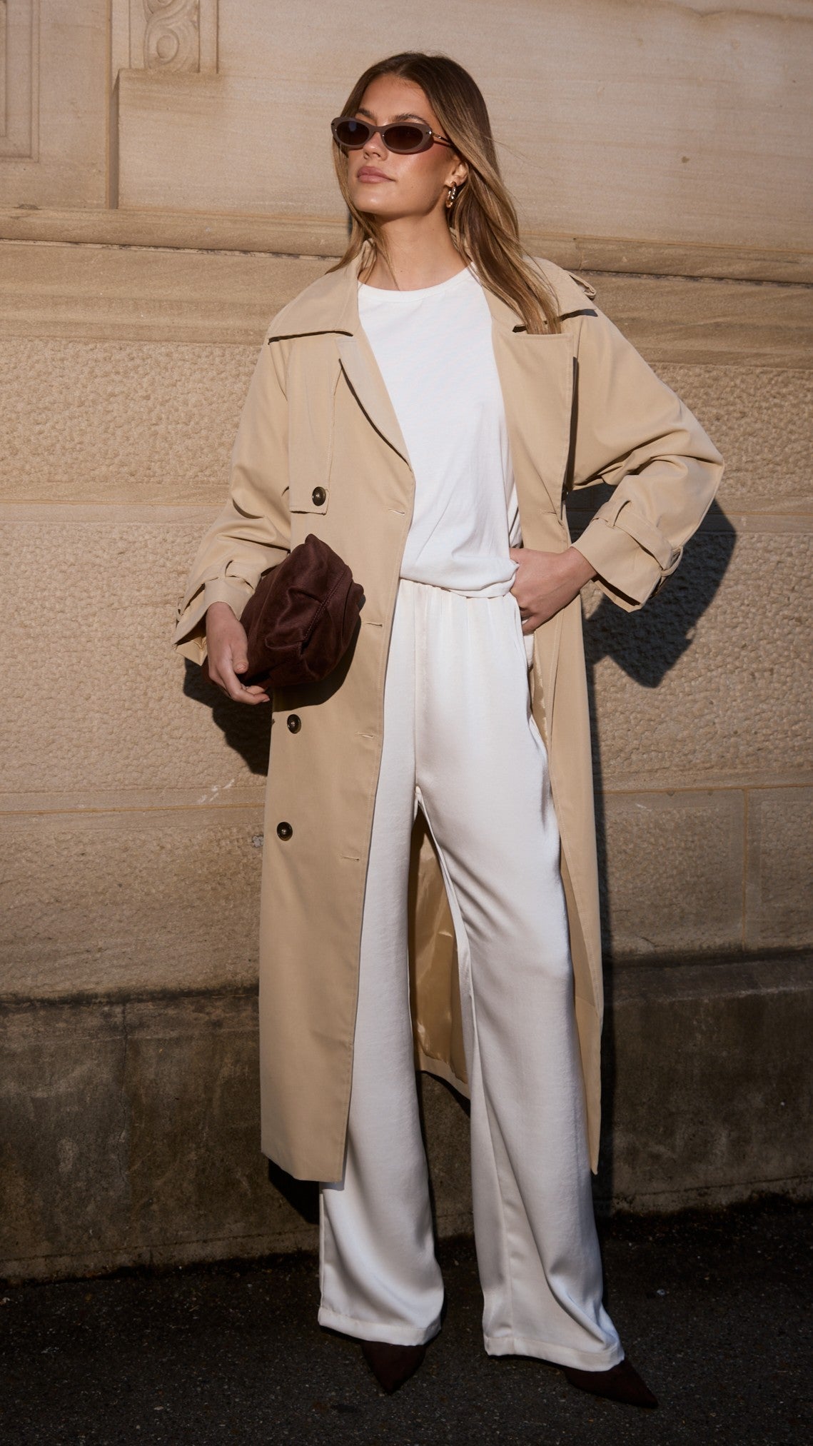 Deena Coat - Beige - Billy J