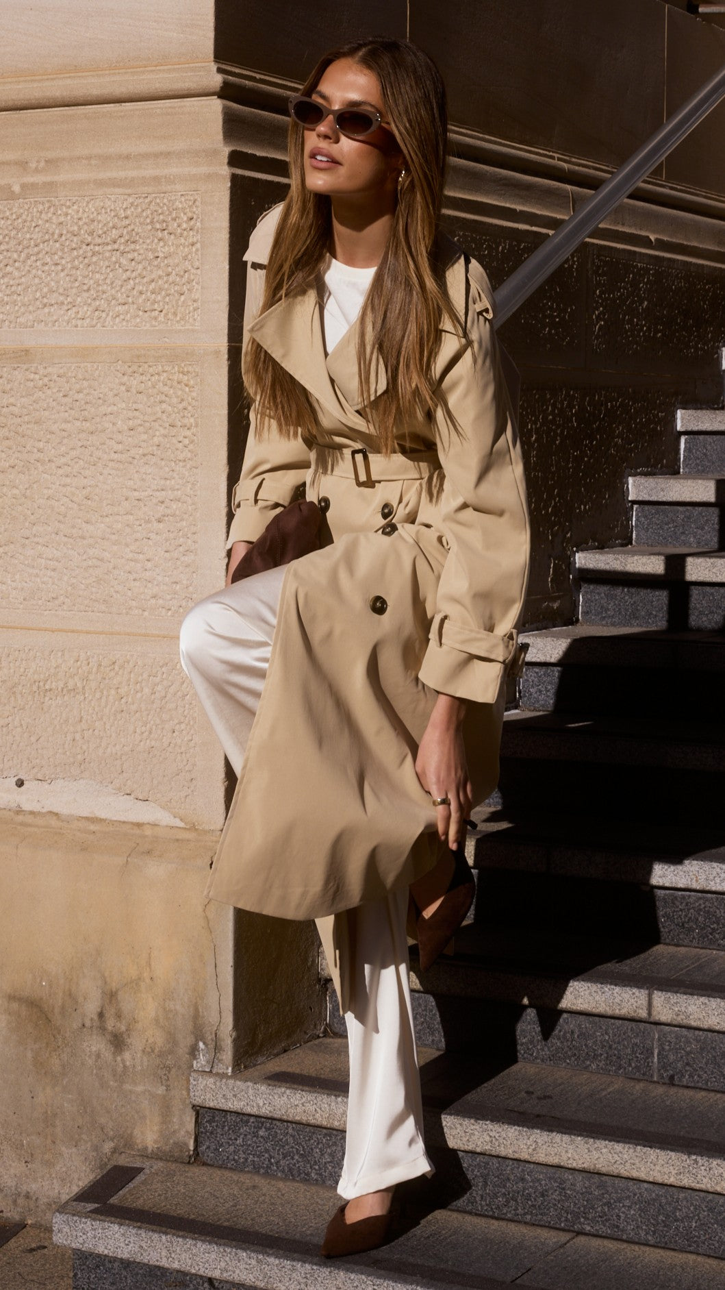 Deena Coat - Beige - Billy J