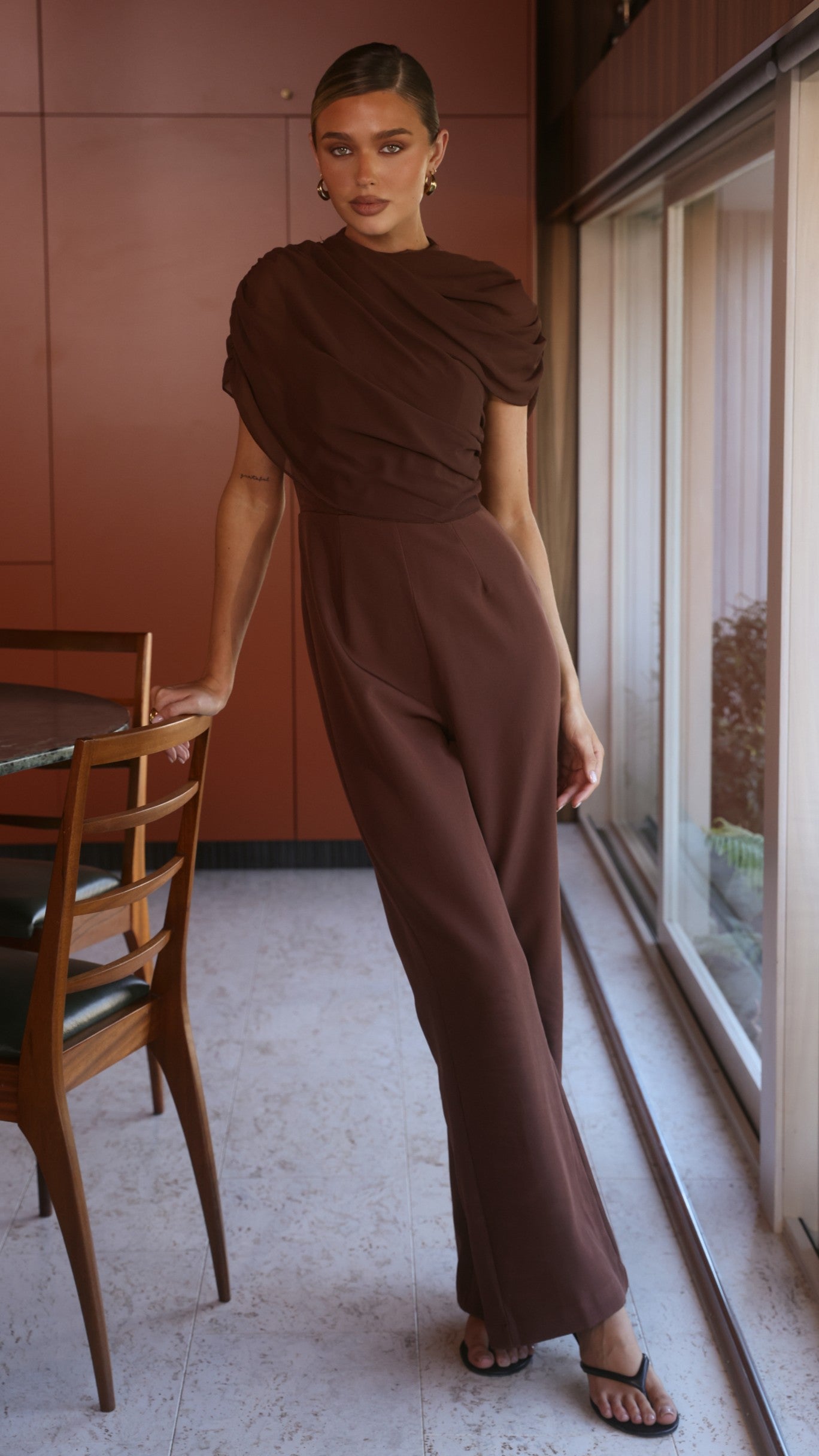 Zahina Jumpsuit - Chocolate - Billy J