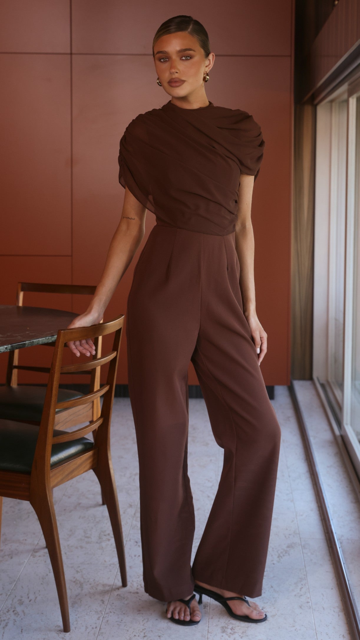 Zahina Jumpsuit - Chocolate - Billy J