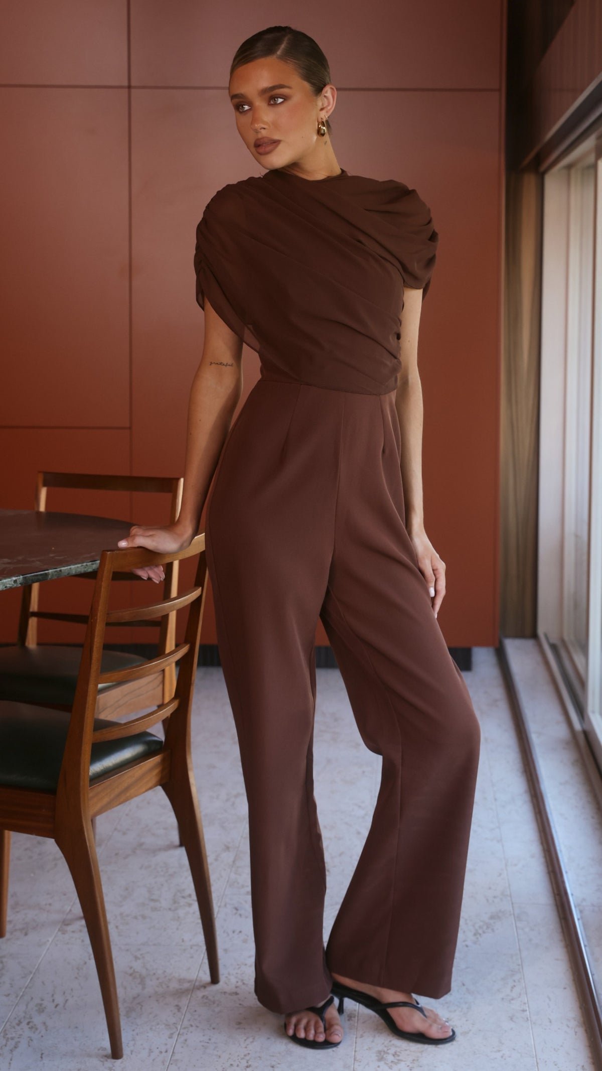 Zahina Jumpsuit - Chocolate - Billy J