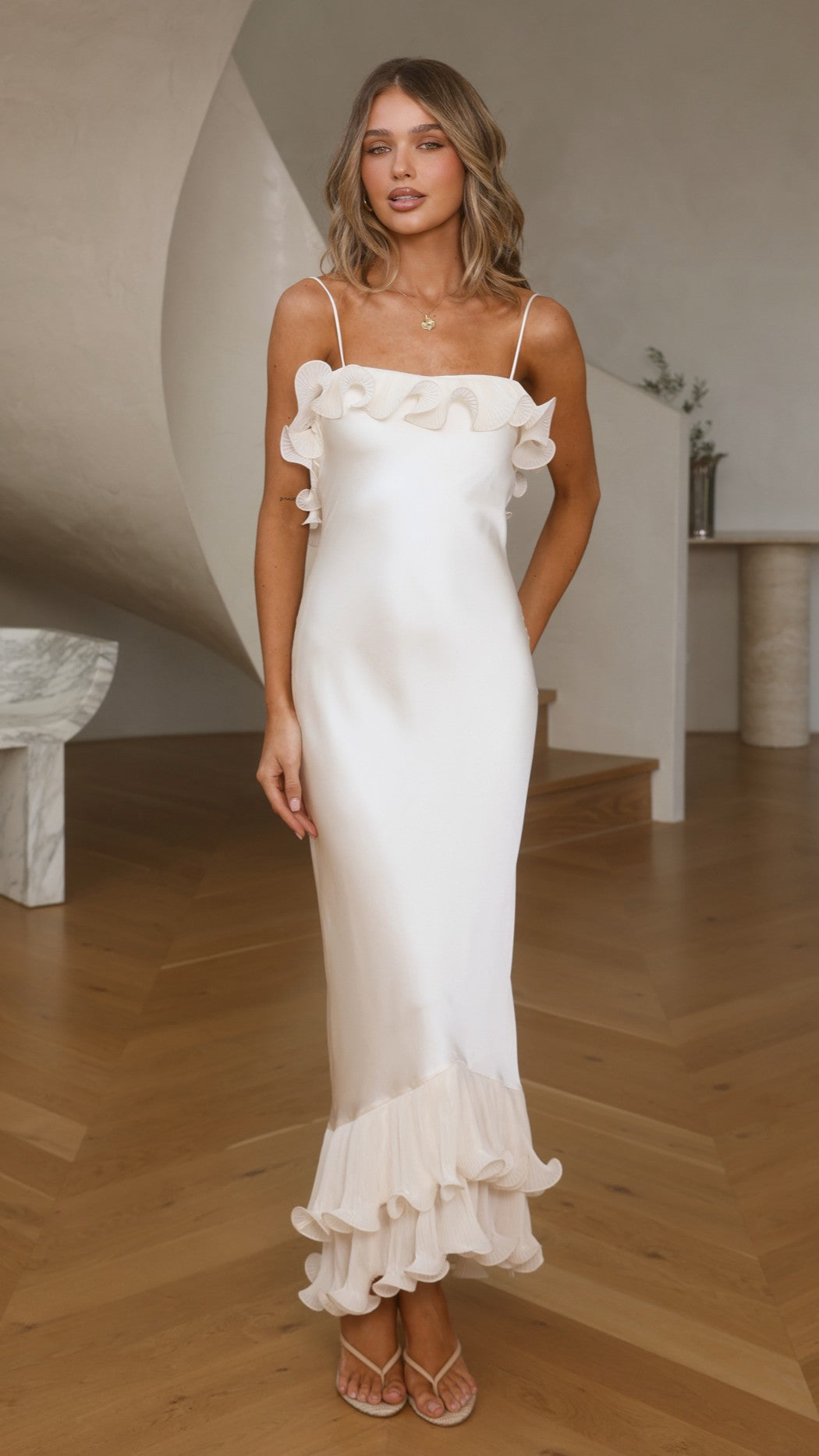 Eleanor Maxi Dress - Ivory - Billy J