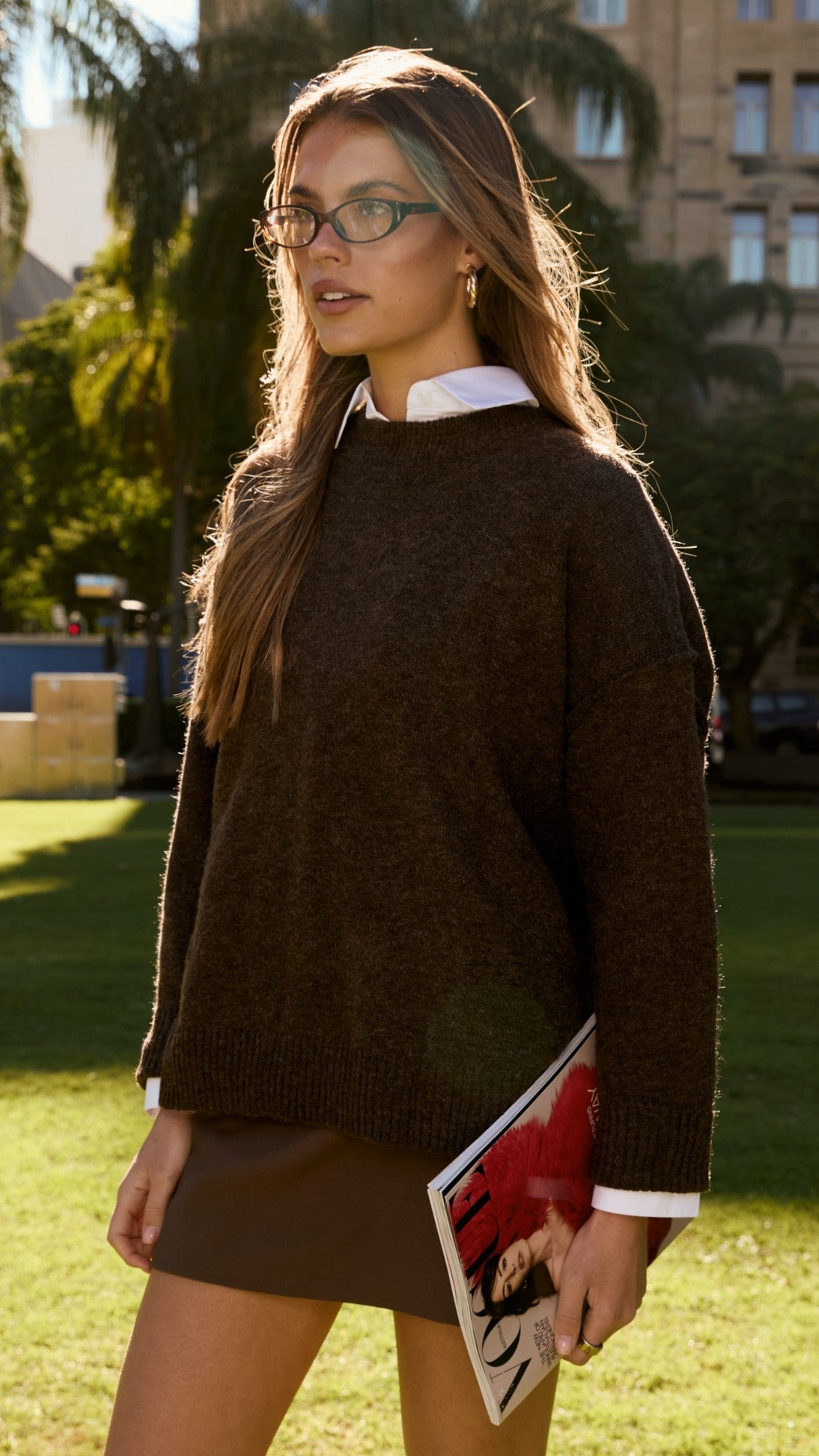 Haven Knit Sweater - Chocolate - Billy J