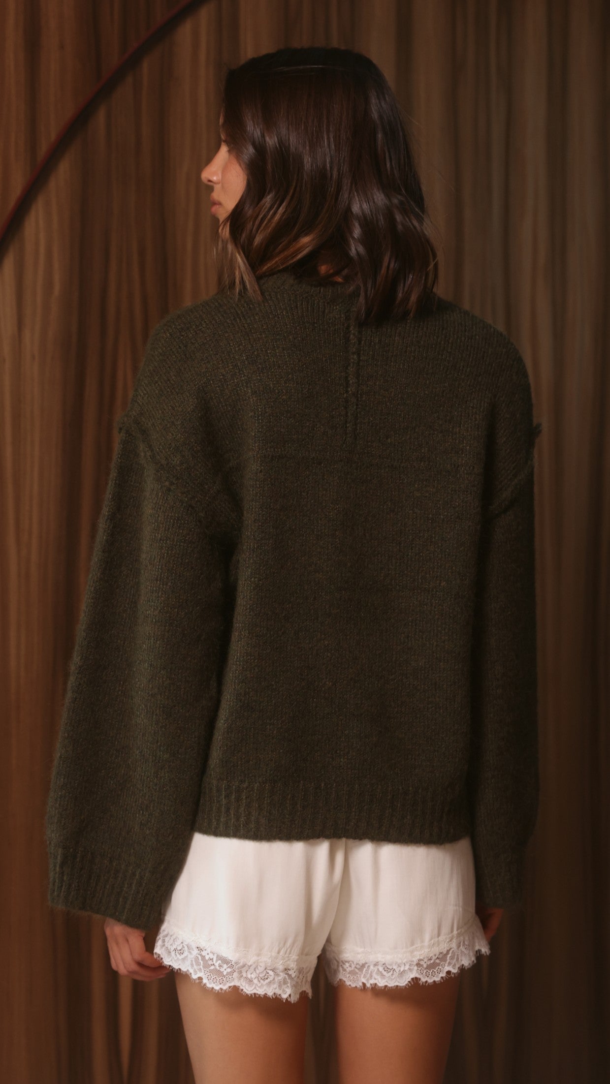 Laura Knit Sweater - Khaki - Billy J
