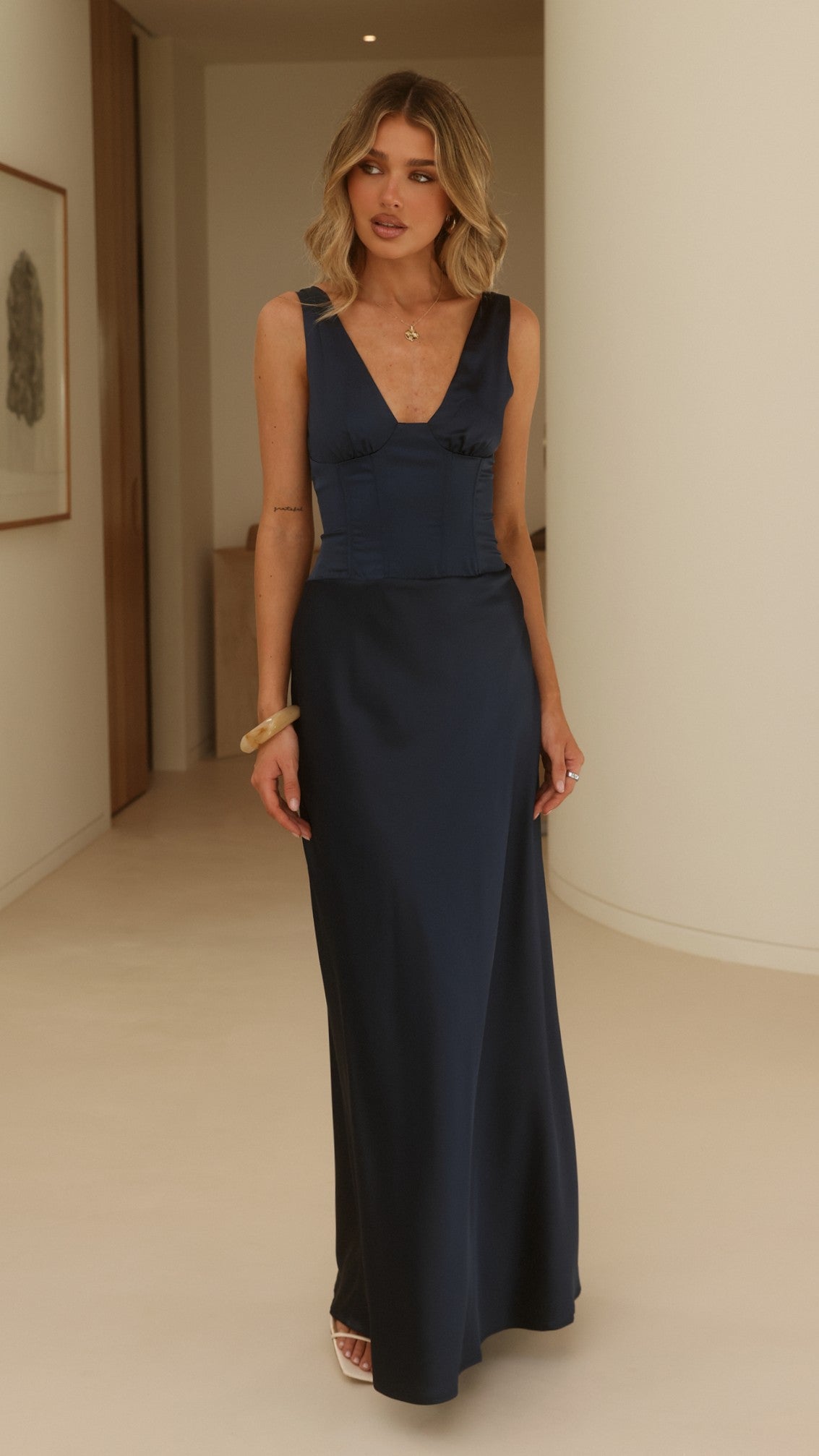 Ana Maxi Dress - Navy - Billy J