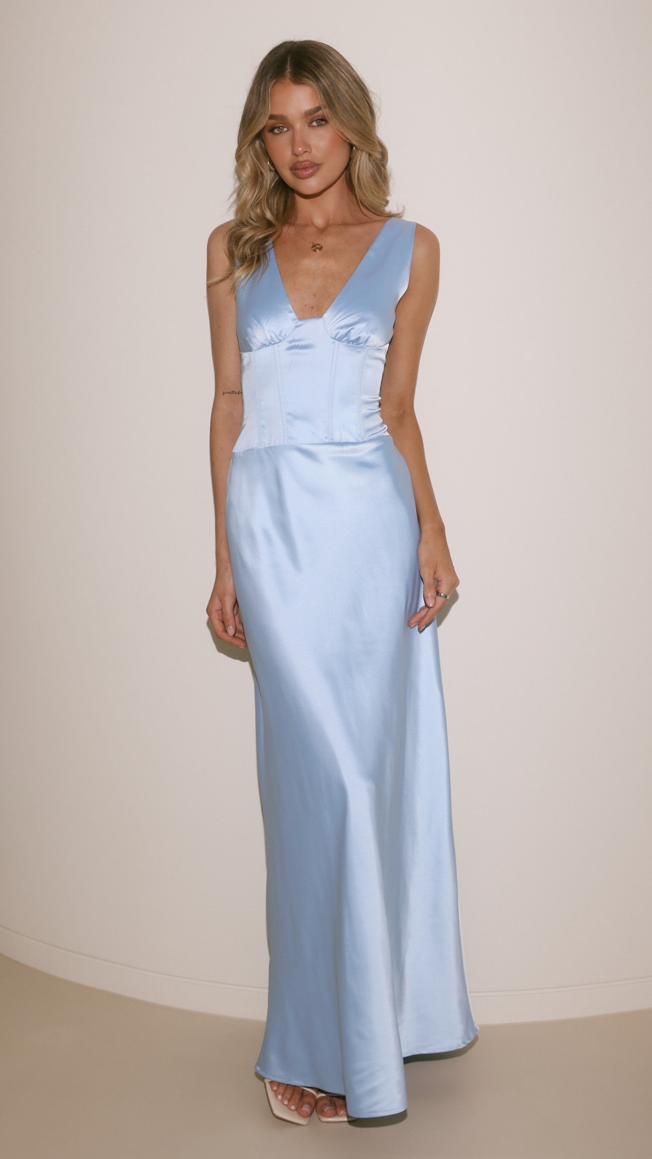Ana Maxi Dress - Blue - Billy J