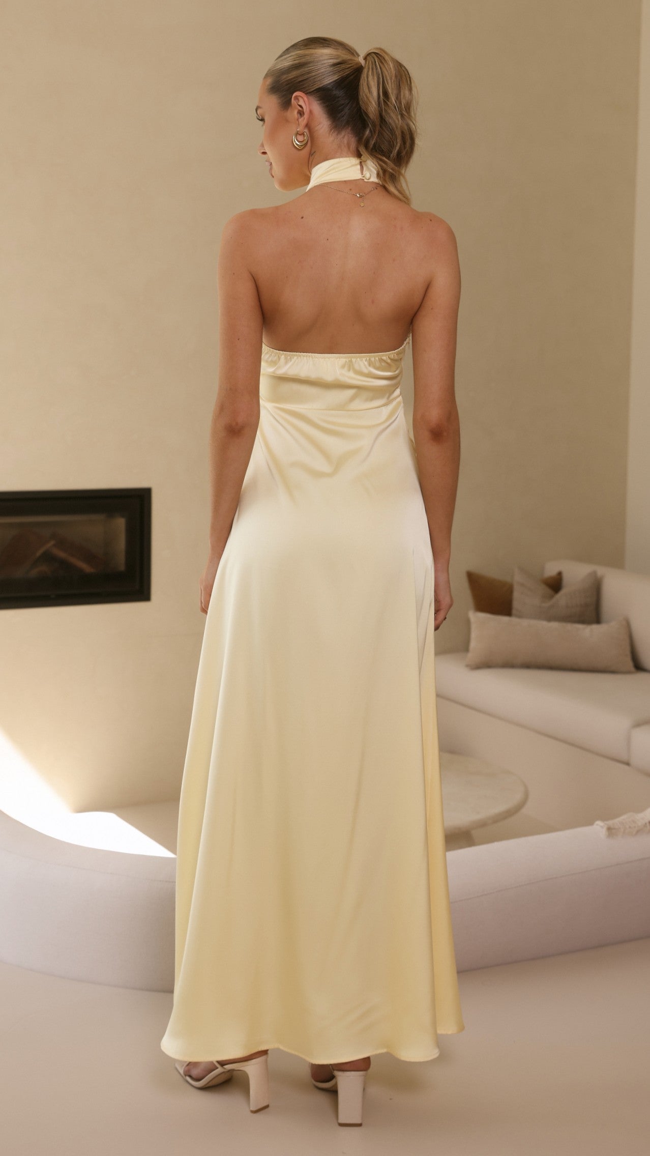 Cara Maxi Dress - Lemon - Billy J