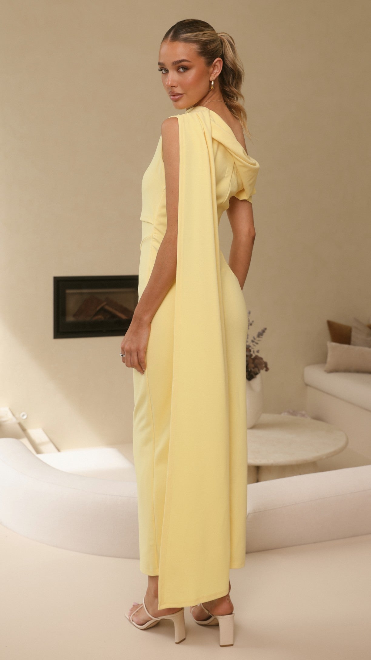 Delilah Maxi Dress - Yellow - Billy J