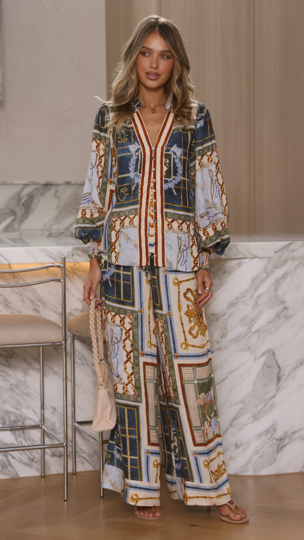 Zayva Pants - Romy Print - Billy J