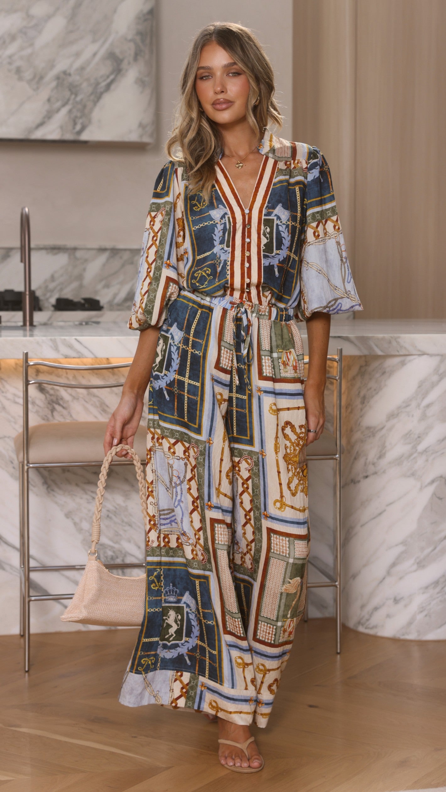 Zayva Pants - Romy Print - Billy J