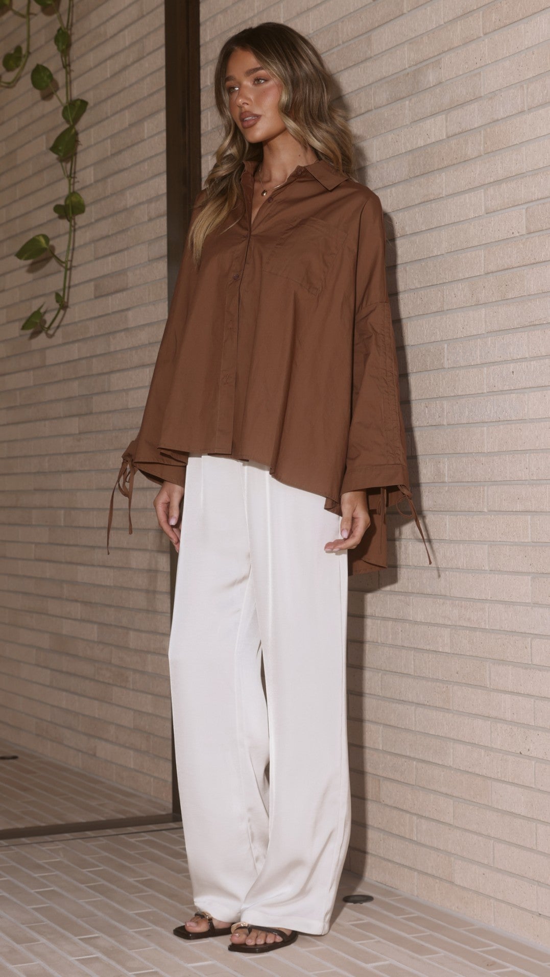 Alanna Shirt - Chocolate - Billy J