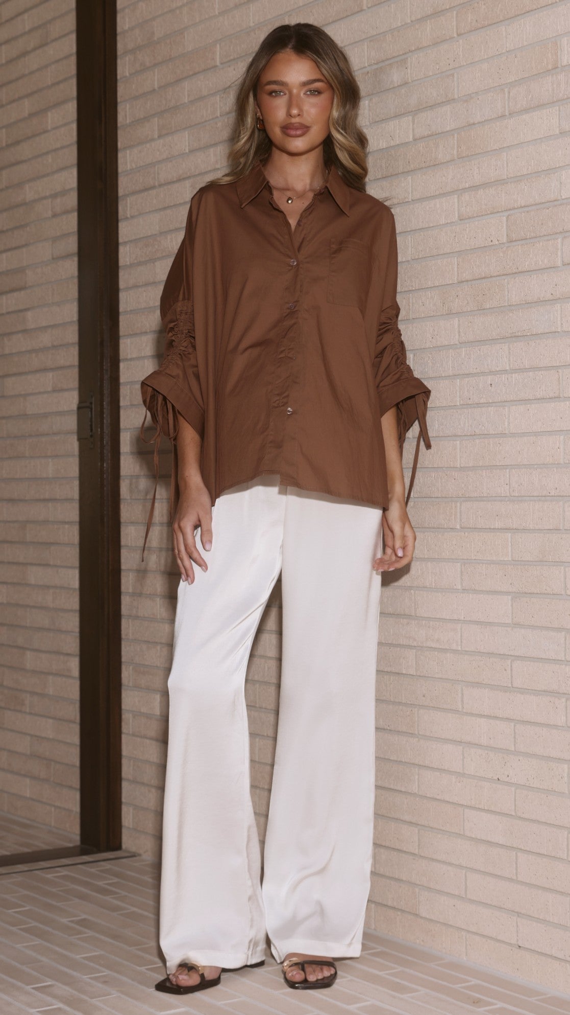 Alanna Shirt - Chocolate - Billy J