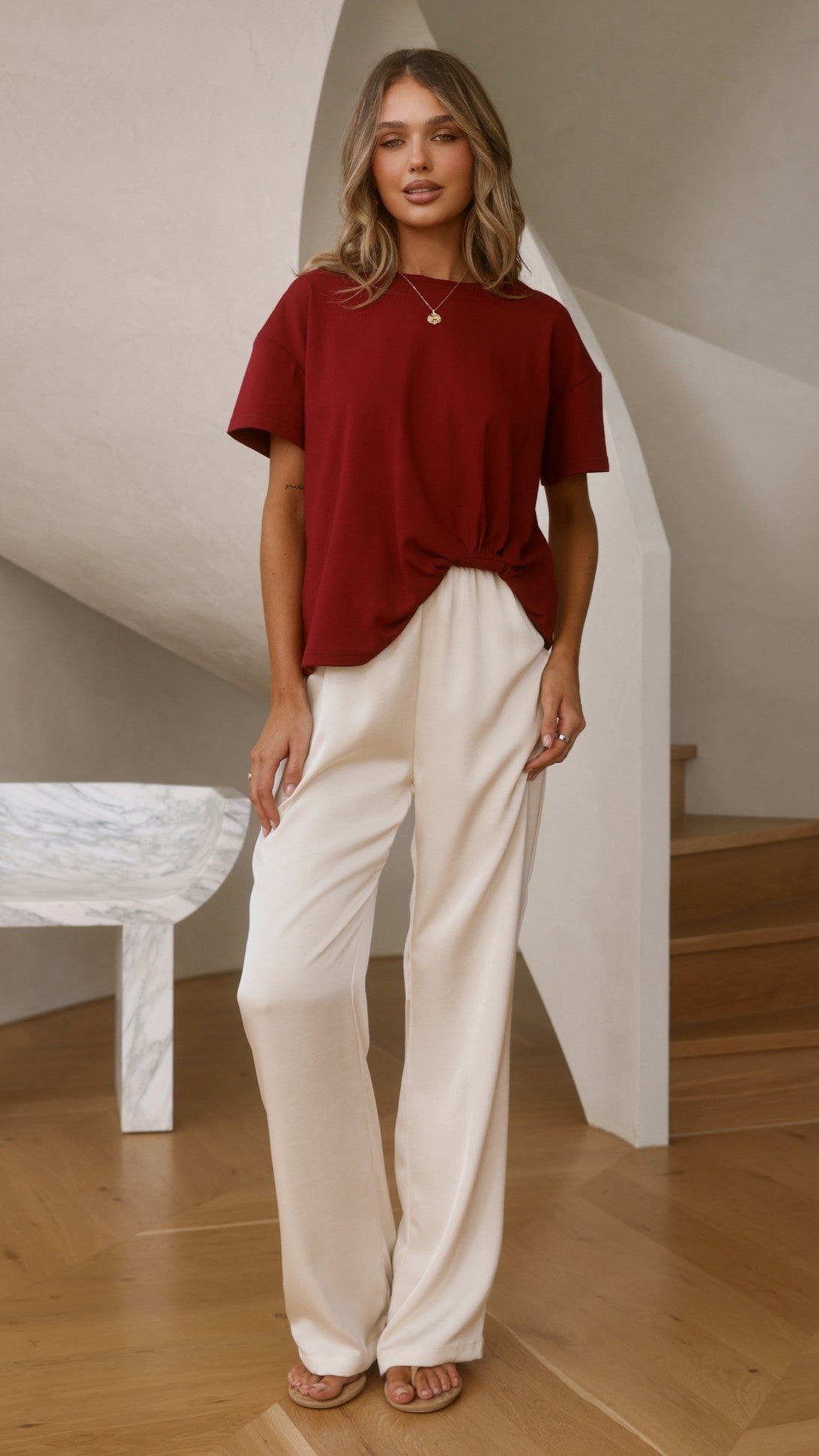 Aria Tee - Wine - Billy J