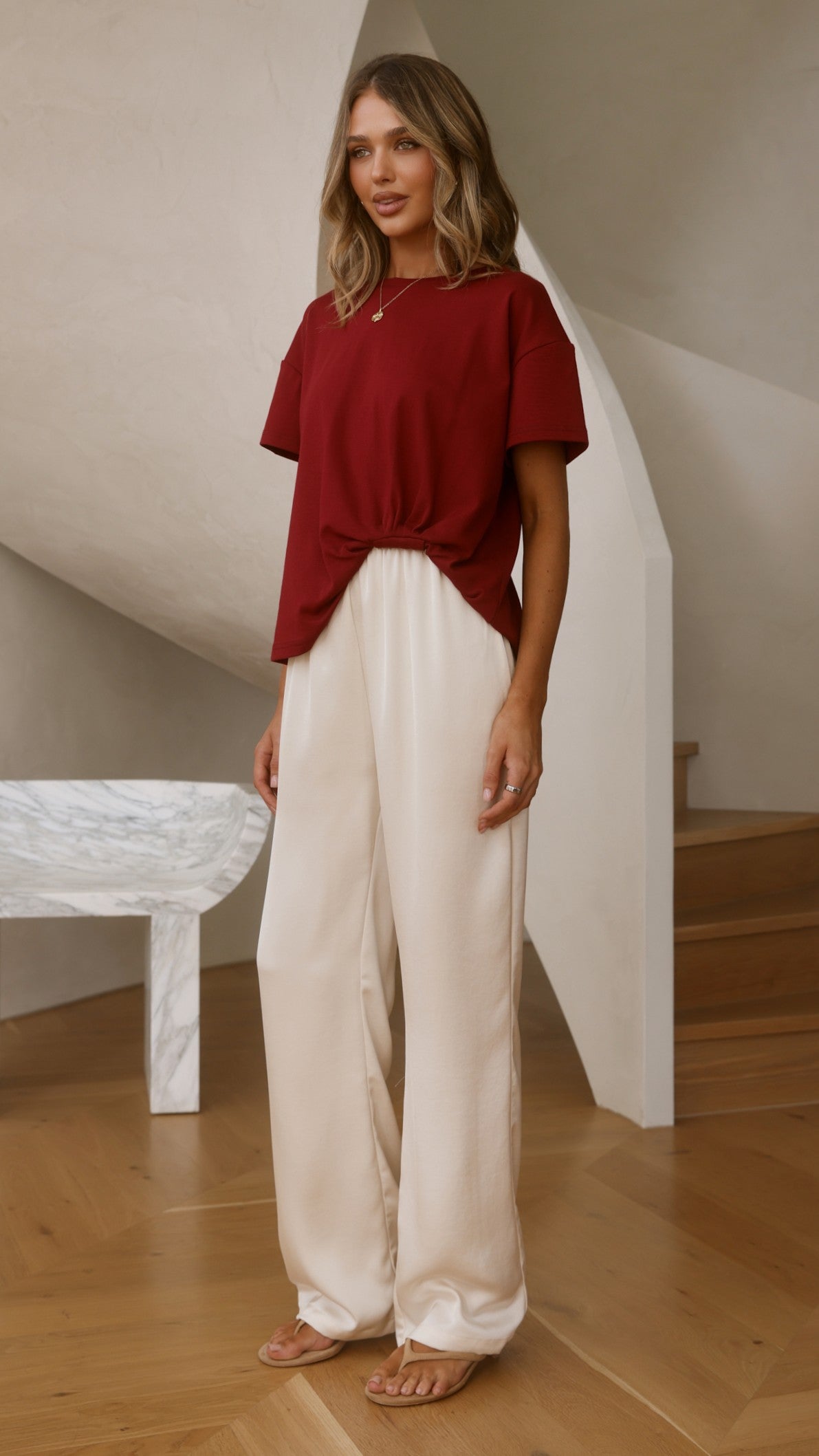 Aria Tee - Wine - Billy J