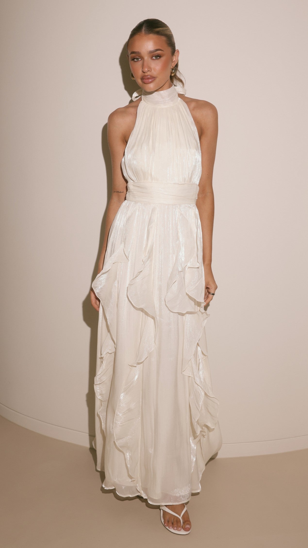 Tahli Maxi Dress - Cream - Billy J