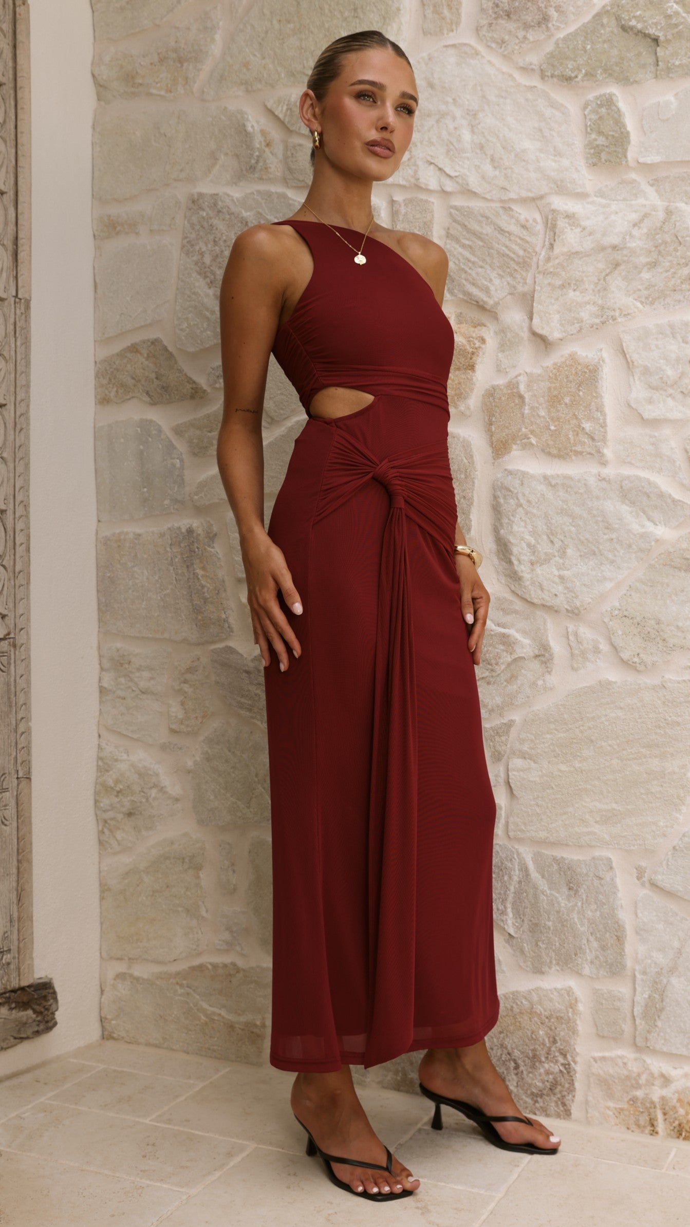 Kourt Maxi Dress - Cherry - Billy J