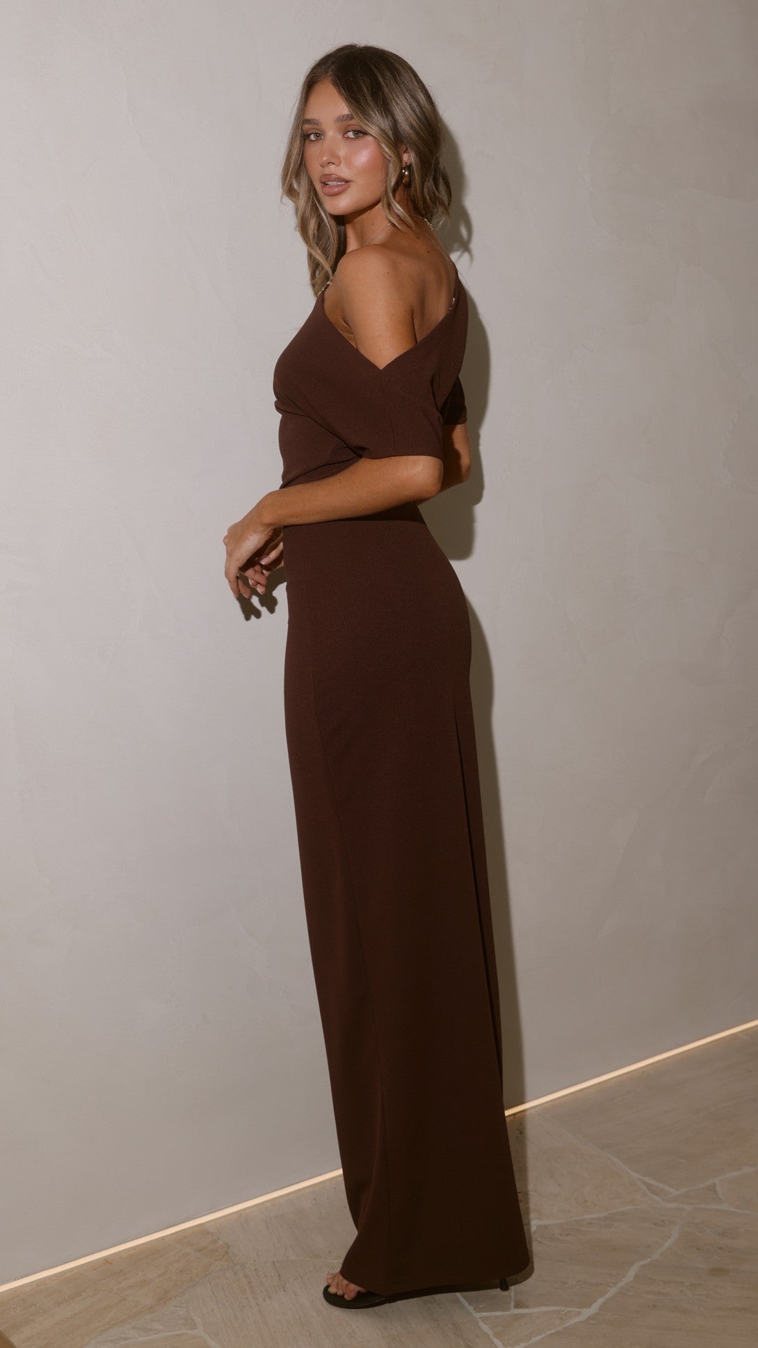 Alina Maxi Dress - Chocolate - Billy J