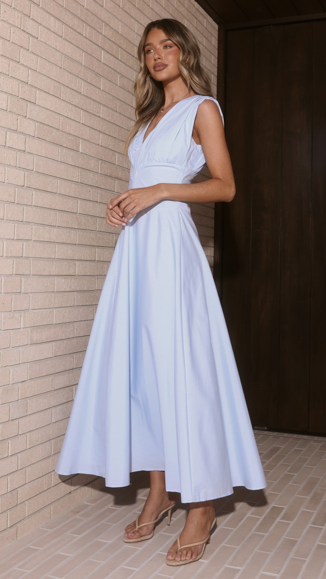 Zahli Maxi Dress - Blue - Billy J