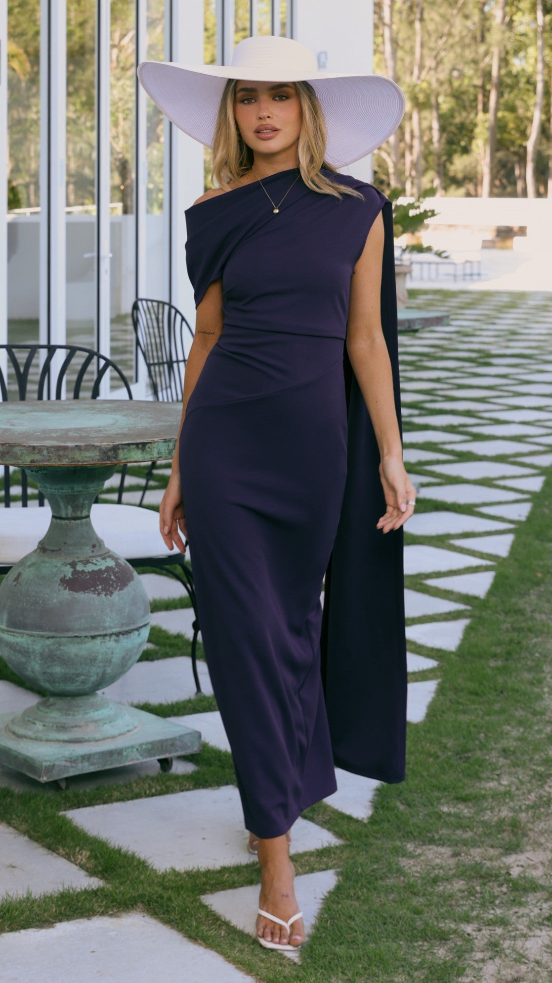 Delilah Maxi Dress - Navy - Billy J