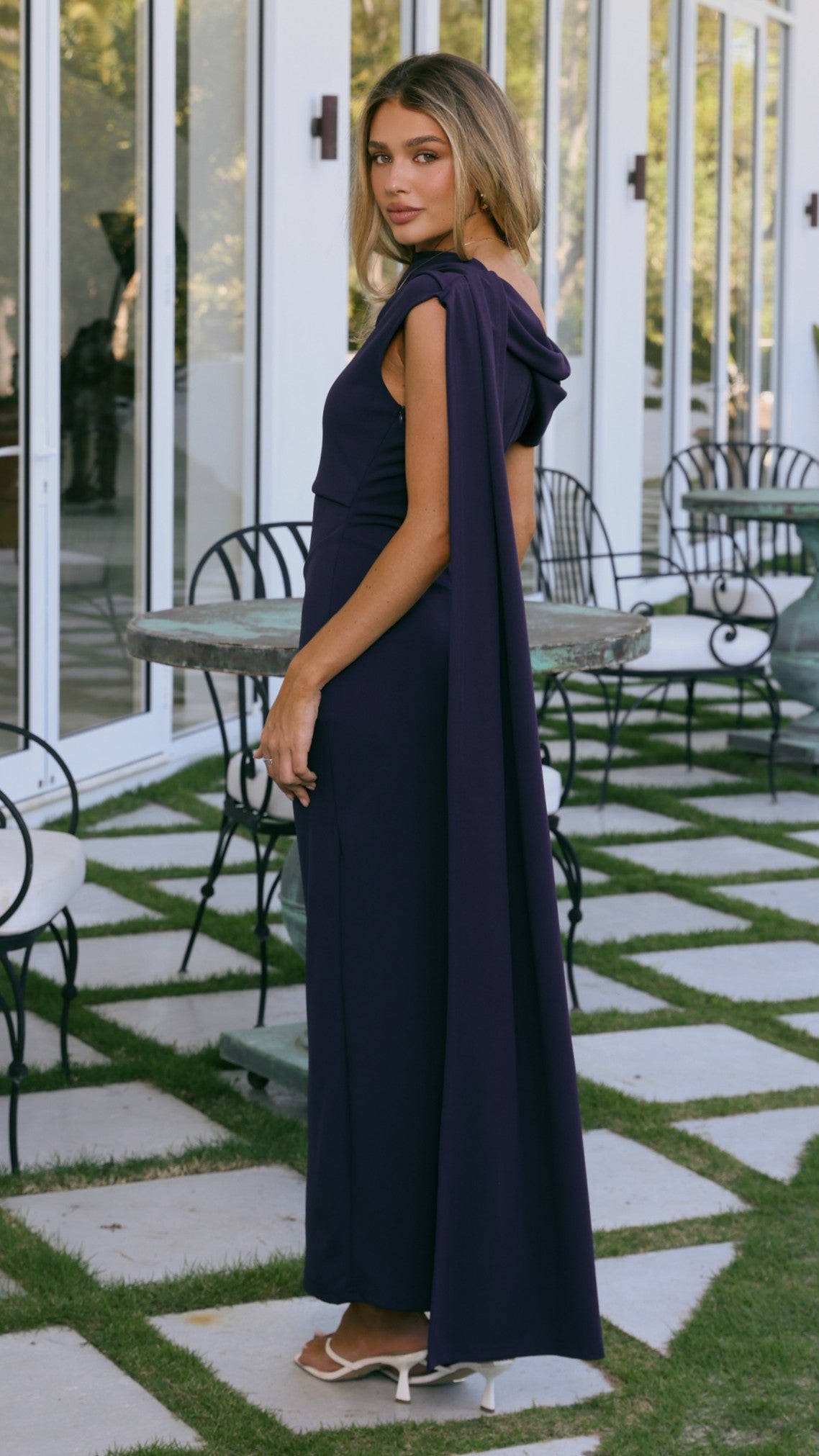 Delilah Maxi Dress - Navy