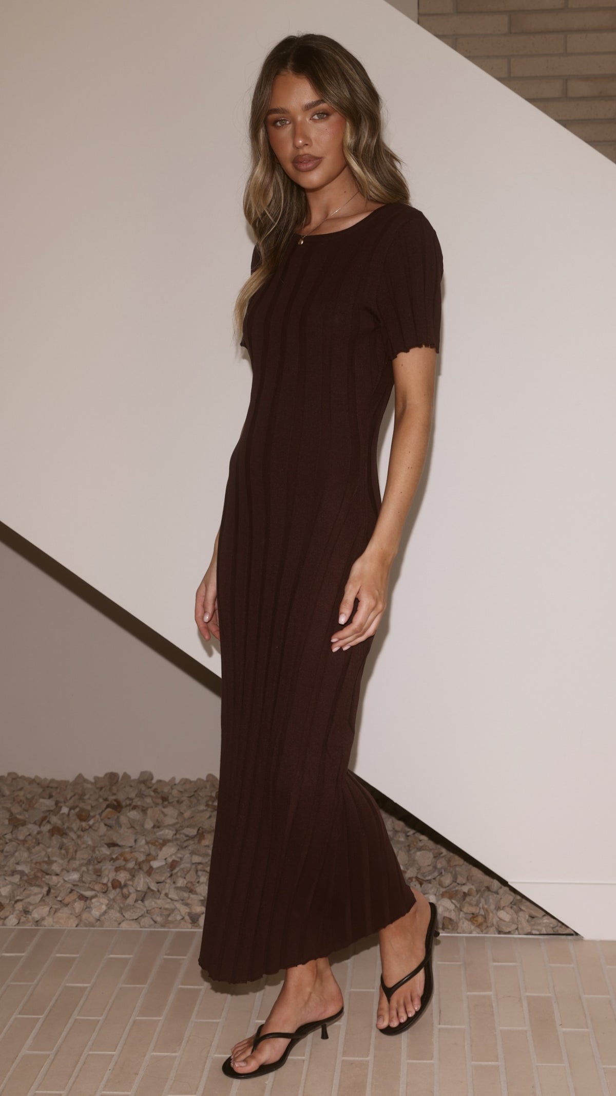 Mari Maxi Dress - Chocolate - Billy J