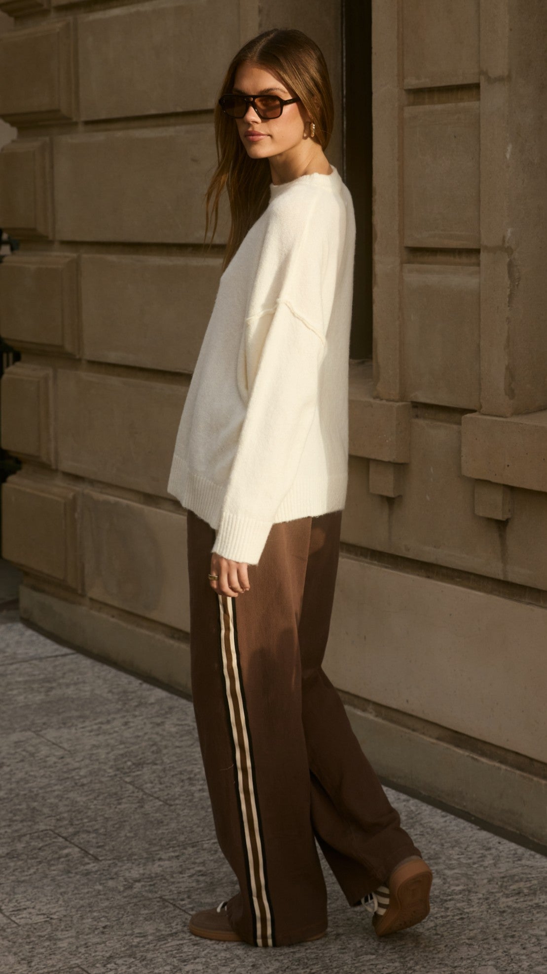 Vox Pants - Choc Racer Stripe - Billy J
