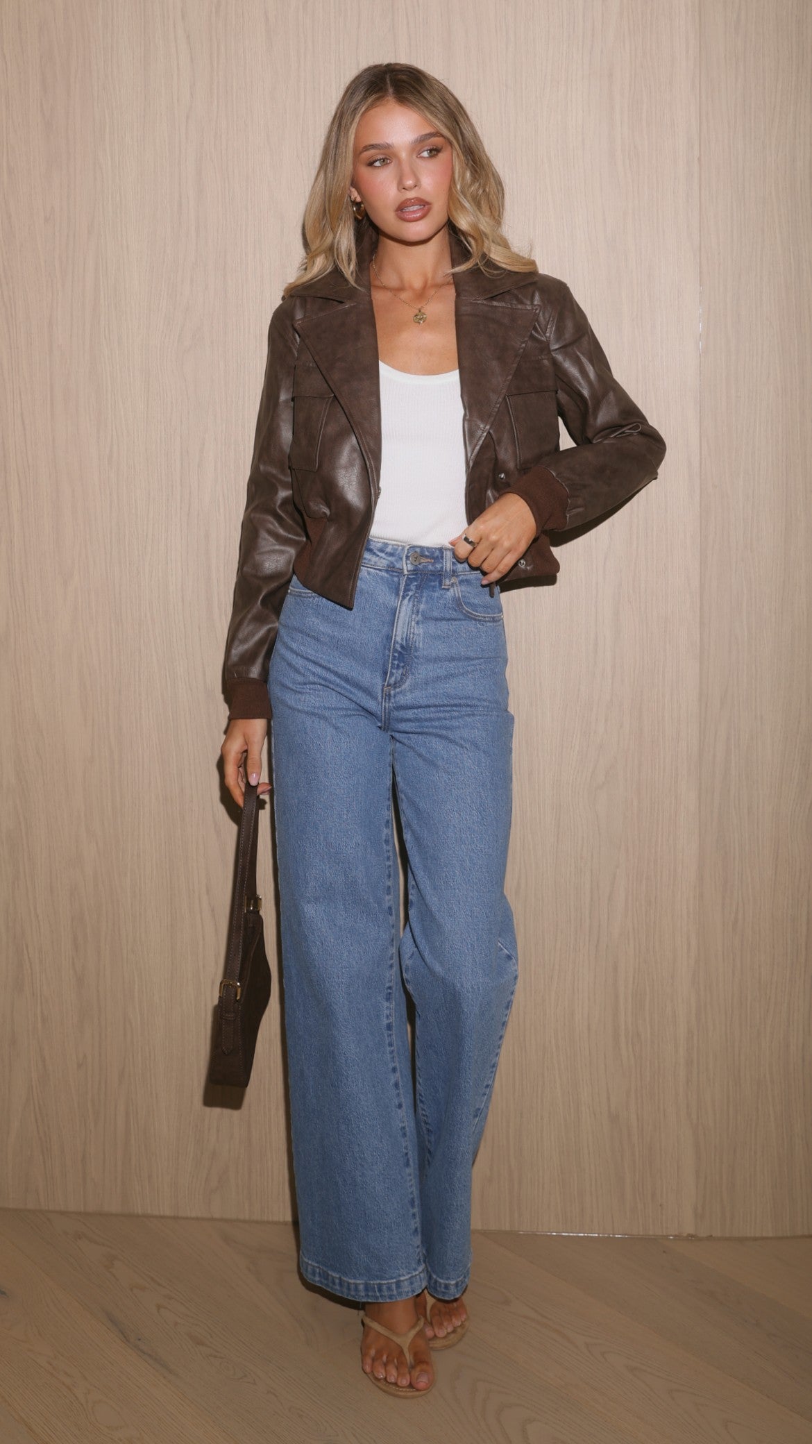 Charlie Bomber Jacket - Brown - Billy J