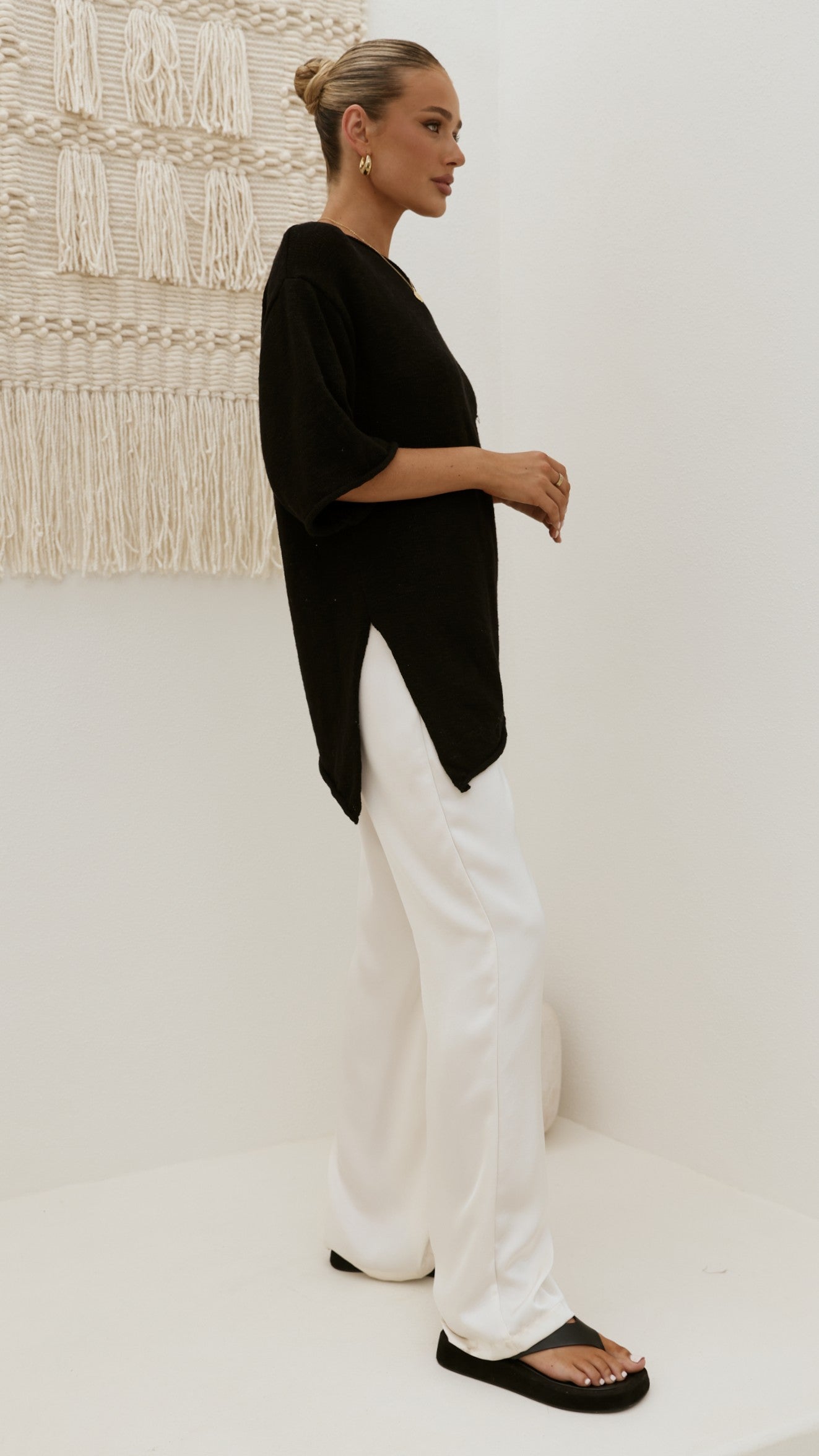 Keisha Off The Shoulder Top - Black - Billy J