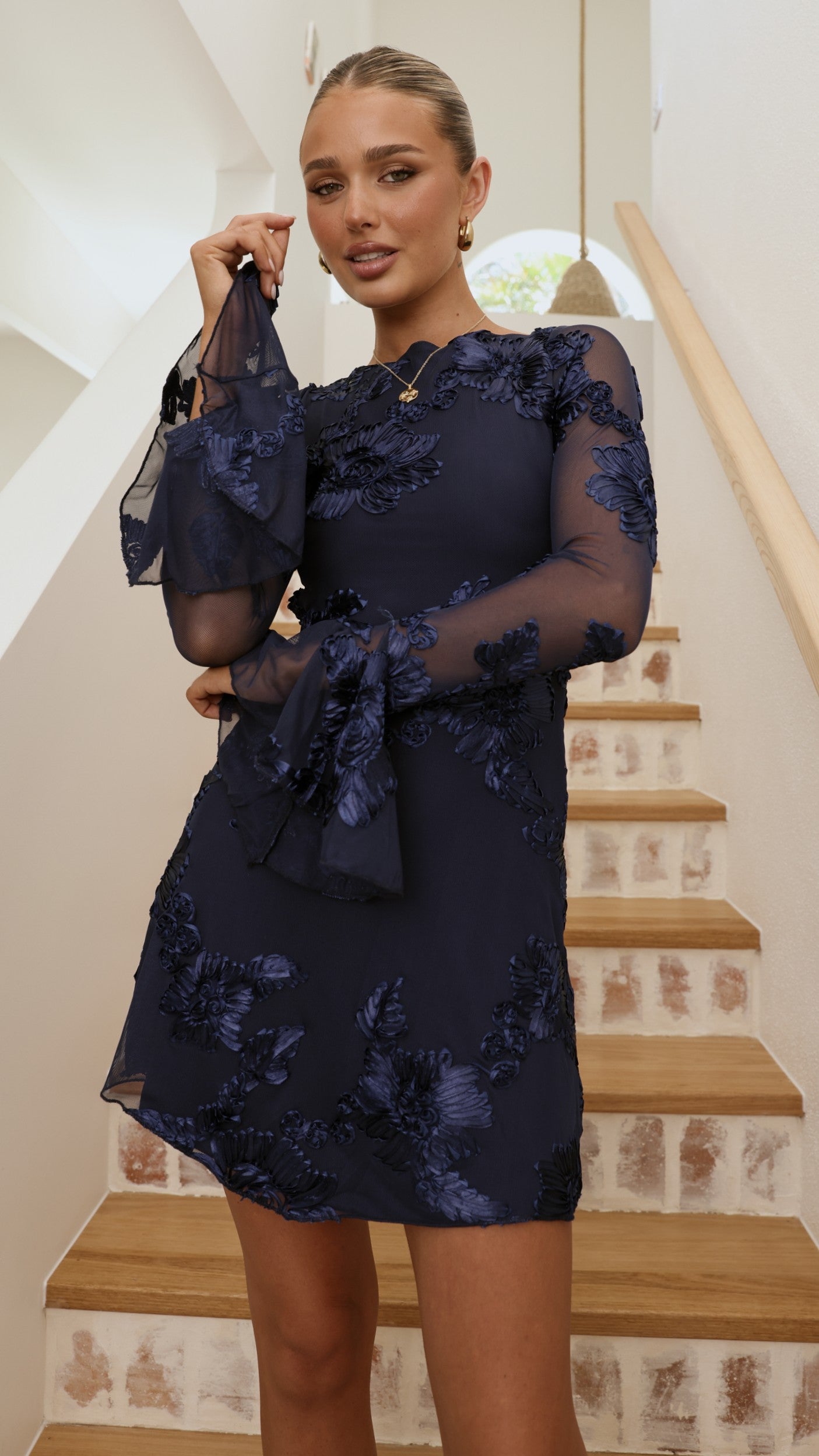 Lanesia Mini Dress - Navy - Billy J