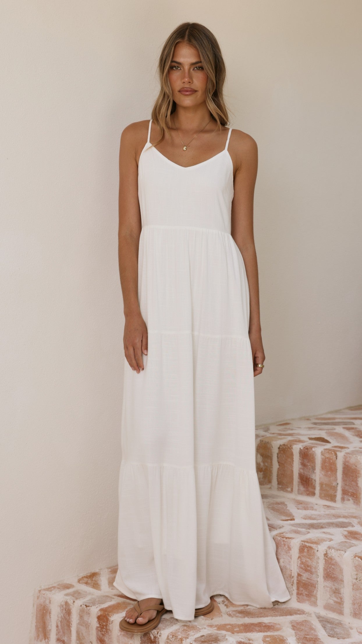 Shelley Maxi Dress - White - Billy J