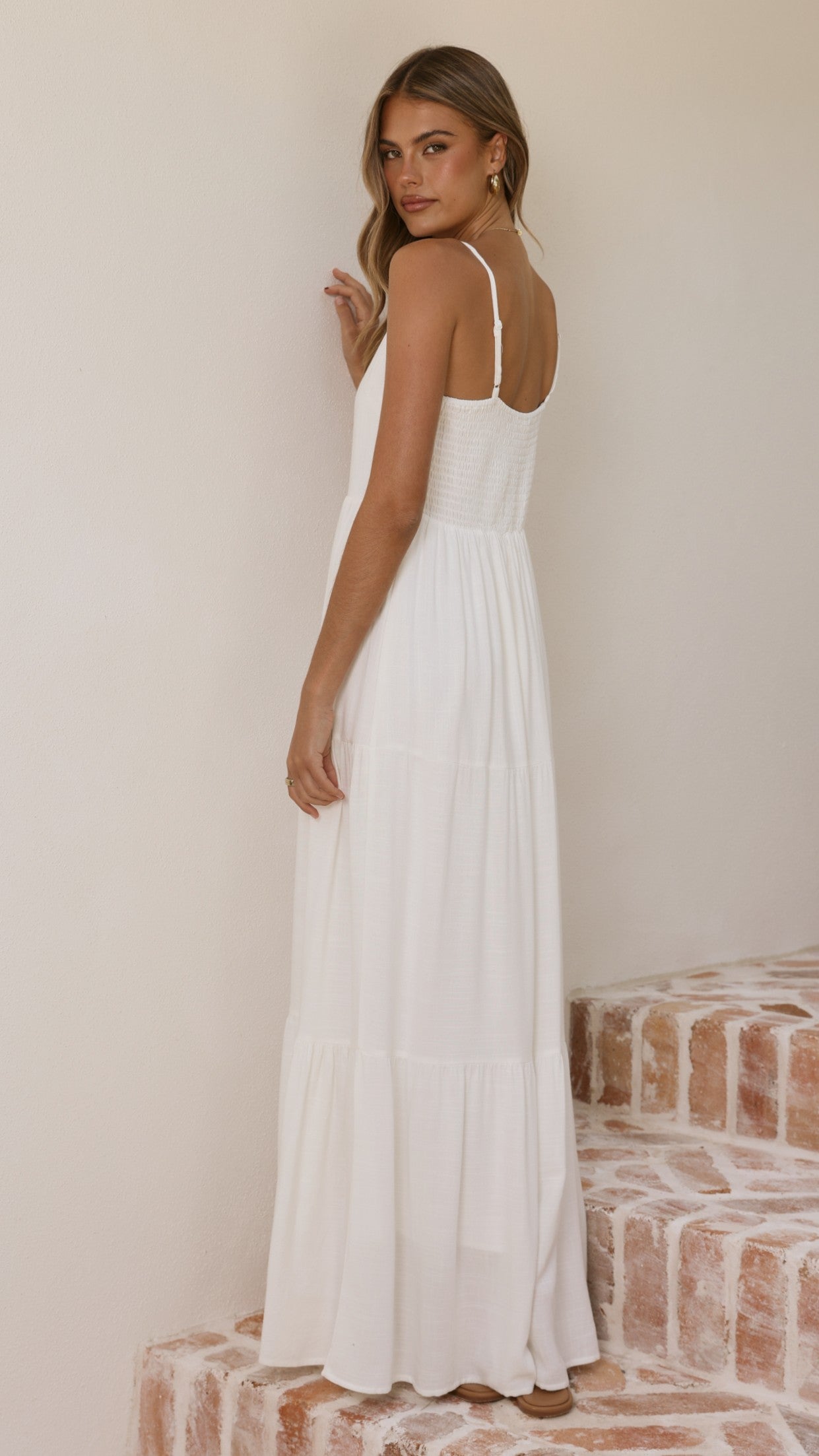 Shelley Maxi Dress - White - Billy J