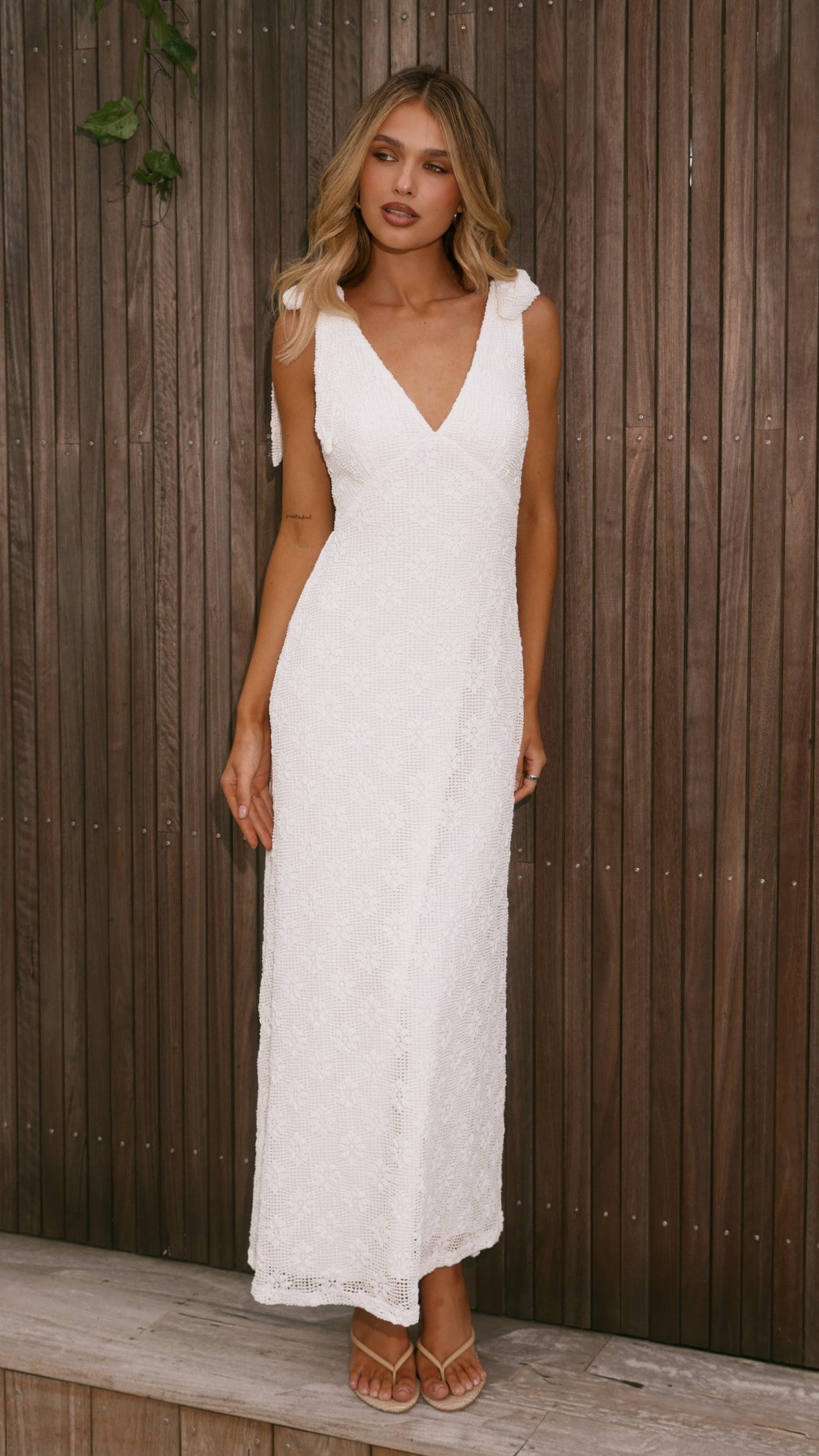 Kalia Maxi Dress - White - Billy J