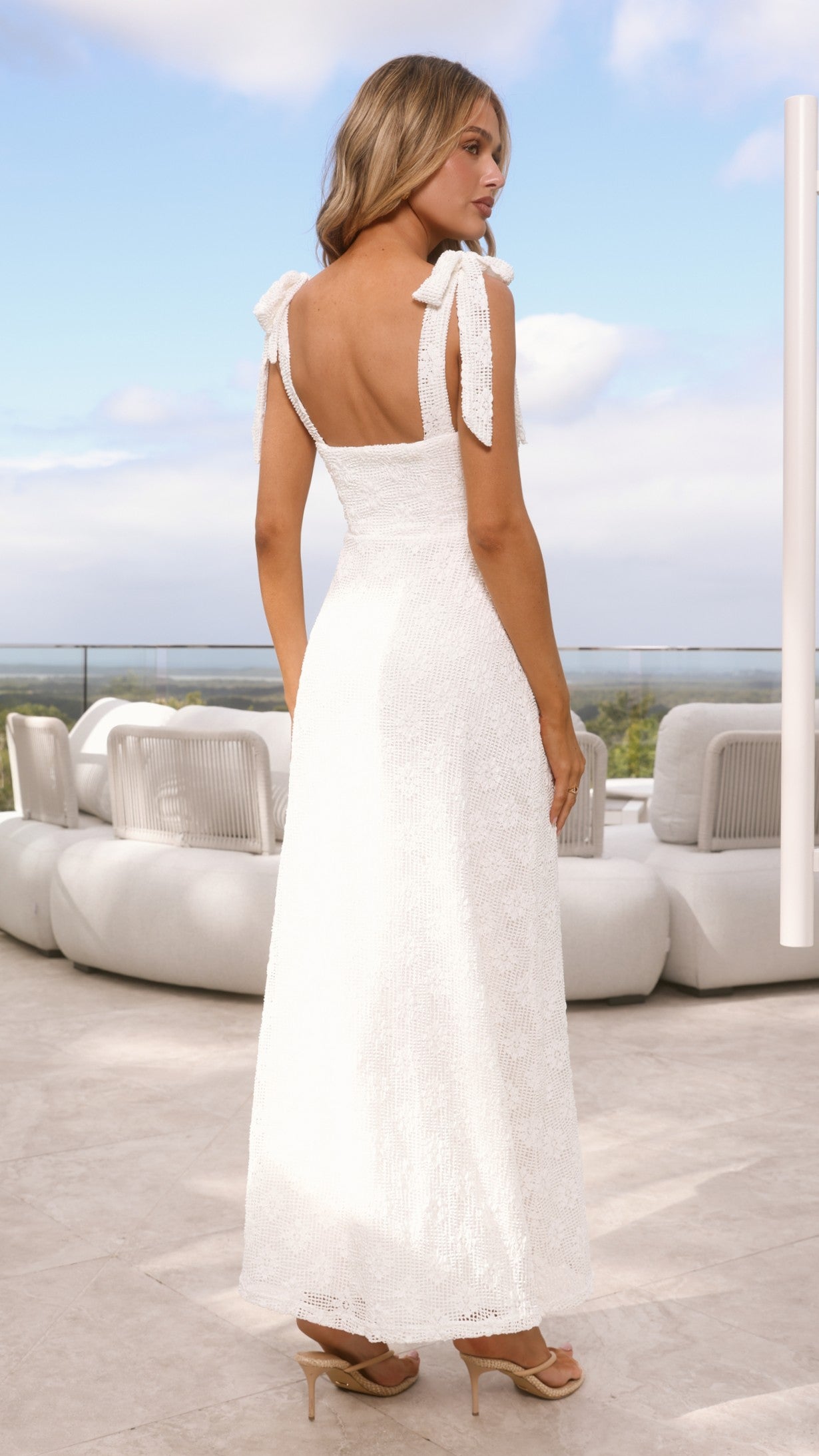 Kalia Maxi Dress - White - Billy J