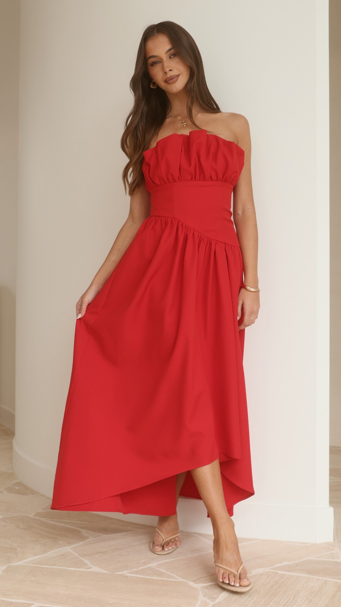 Ember Maxi Dress - Red - Billy J