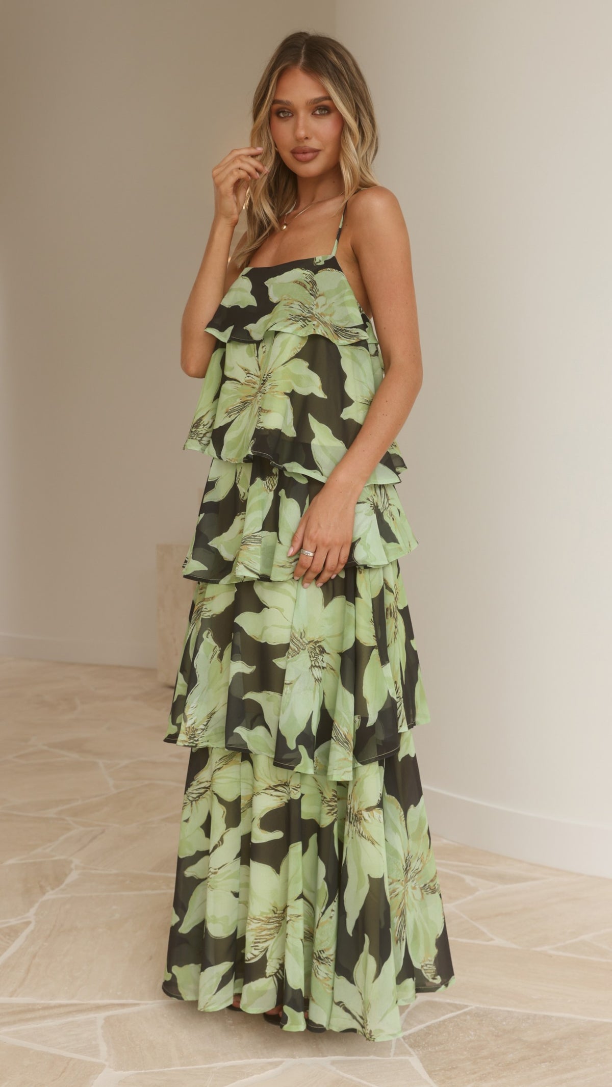 Archer Top - Green Floral - Billy J