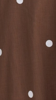 Sandra Maxi Dress - Chocolate/White Polka - Billy J