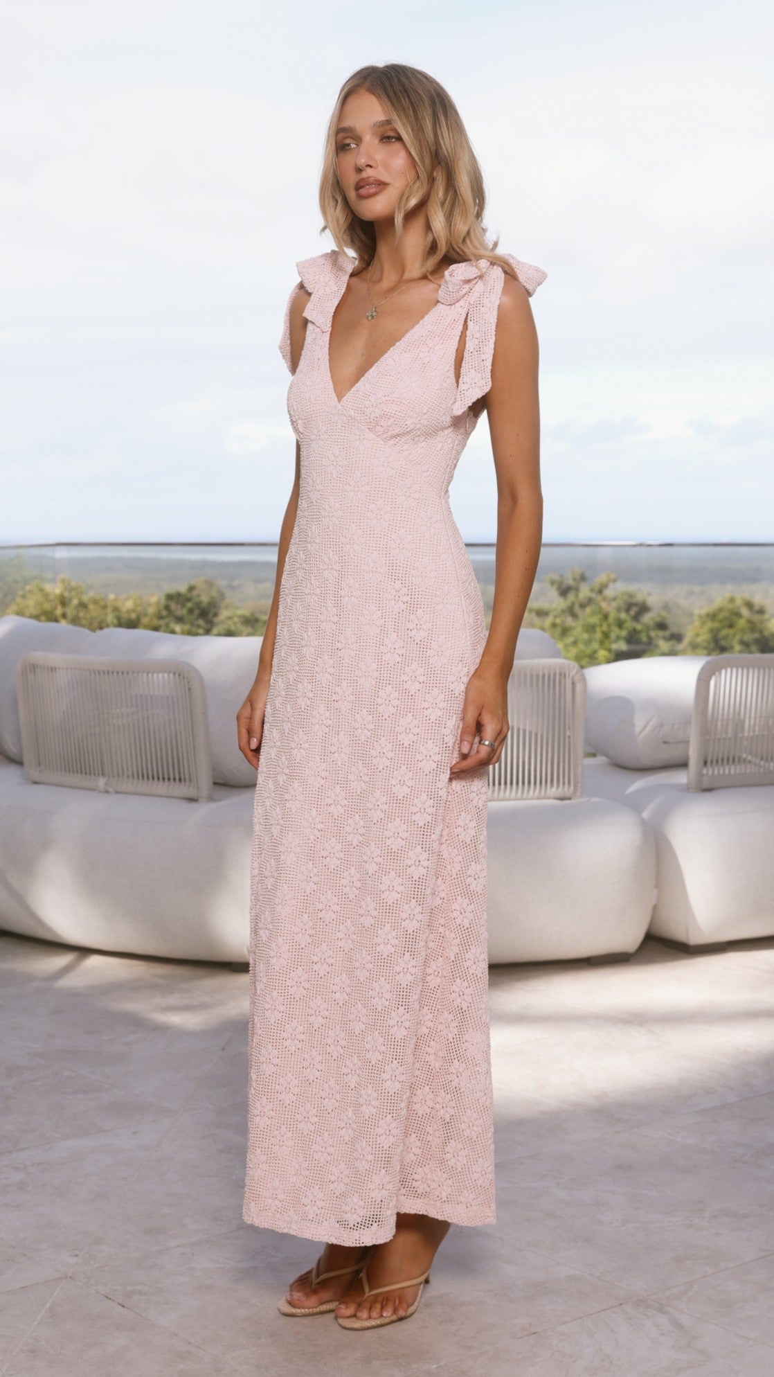 Kalia Maxi Dress - Baby Pink - Billy J
