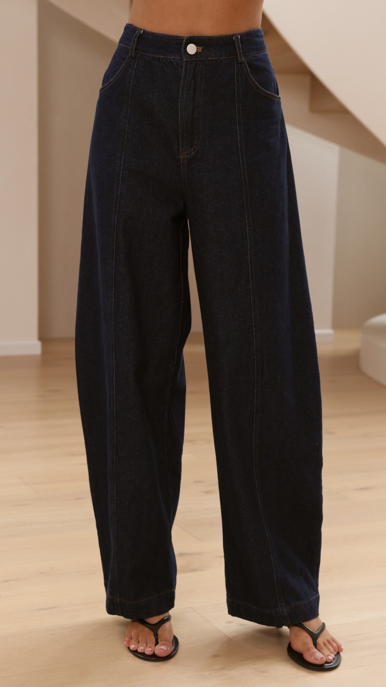 Georgie Barrel Jeans - Indigo - Billy J